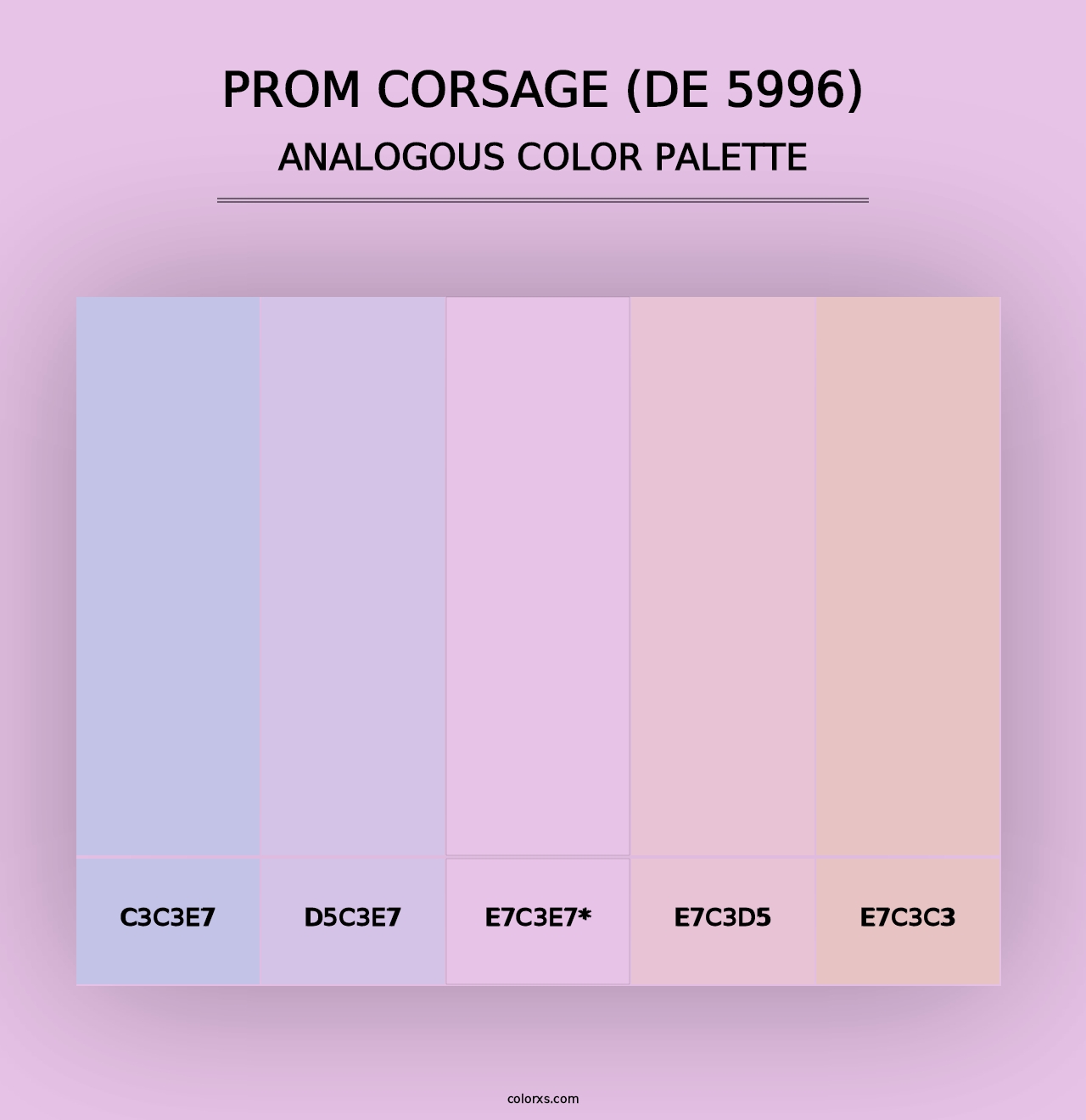 Prom Corsage (DE 5996) - Analogous Color Palette