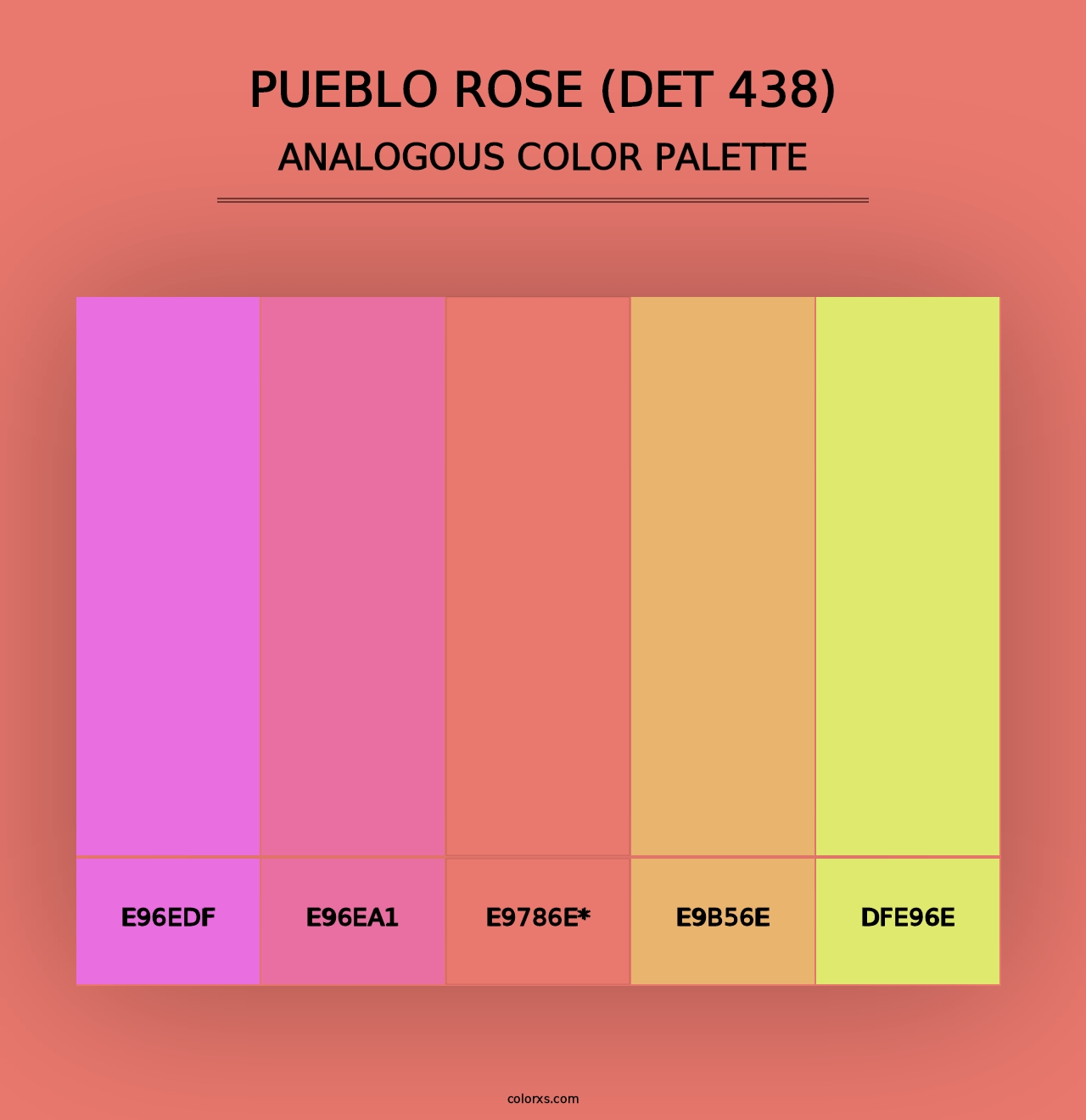 Pueblo Rose (DET 438) - Analogous Color Palette