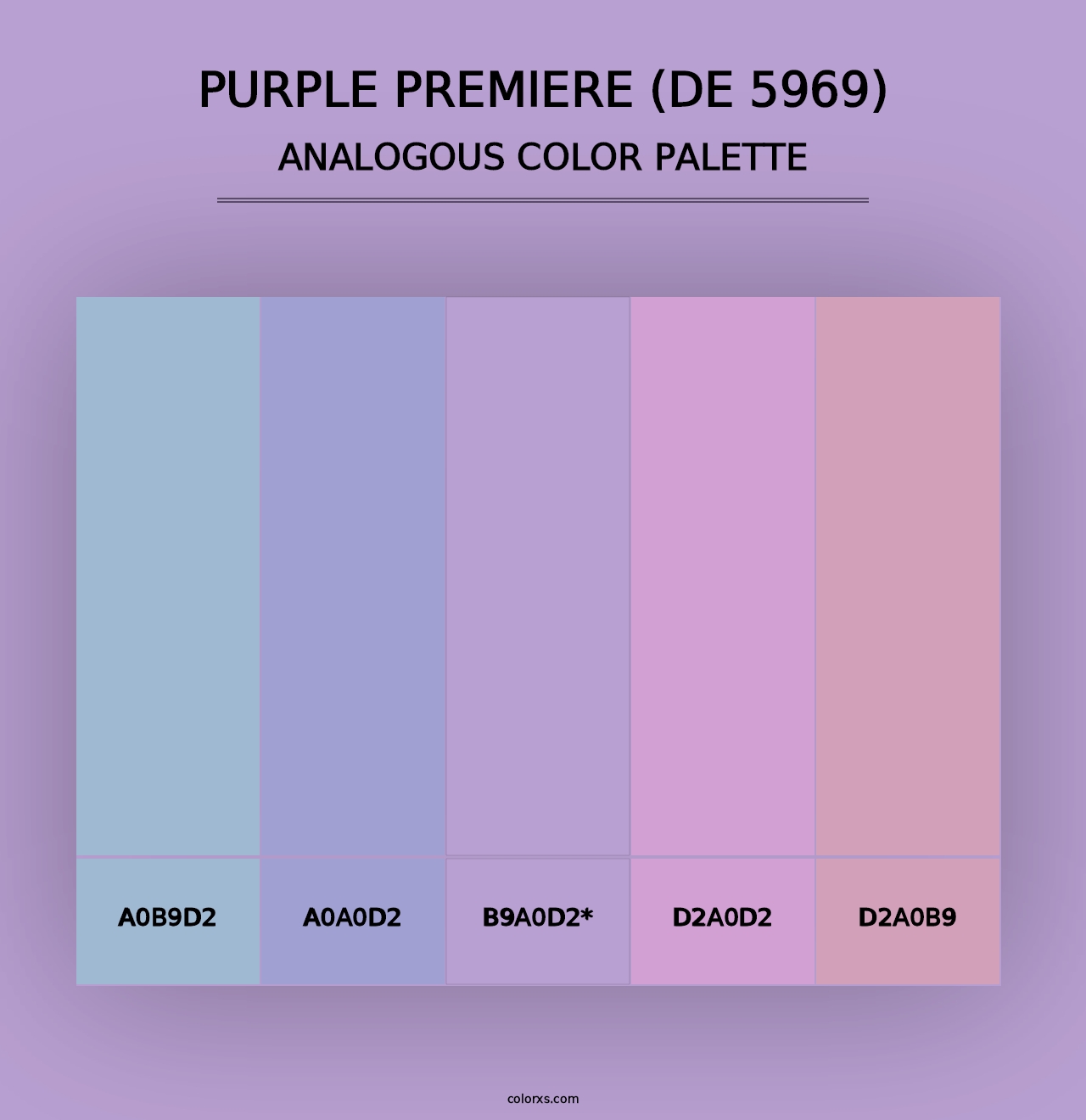 Purple Premiere (DE 5969) - Analogous Color Palette