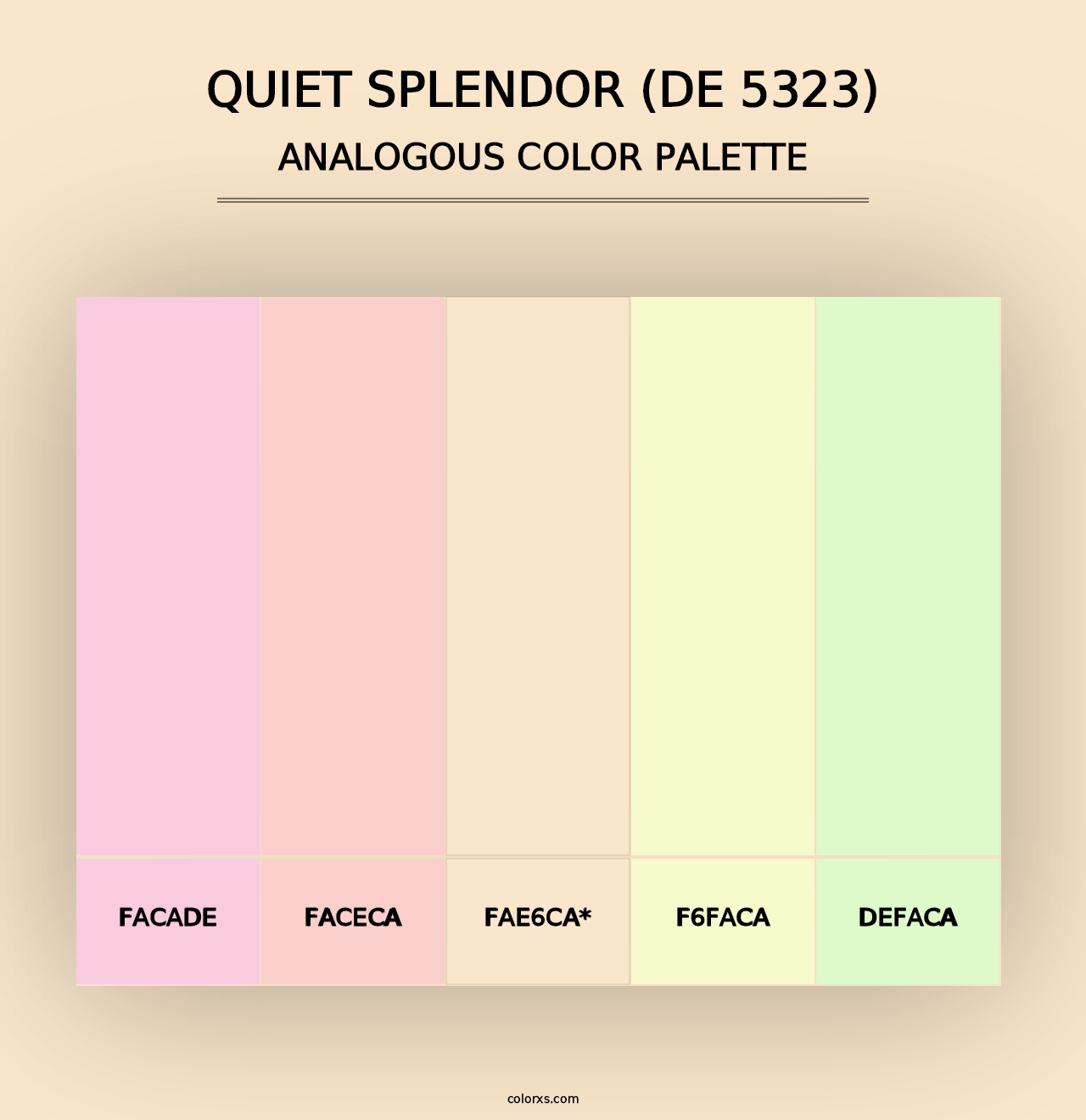 Quiet Splendor (DE 5323) - Analogous Color Palette