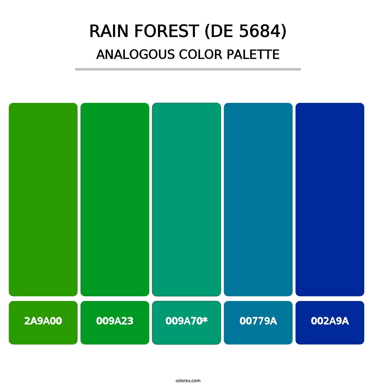 Rain Forest (DE 5684) - Analogous Color Palette