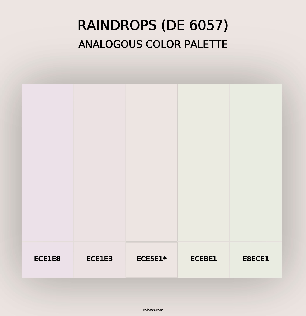 Raindrops (DE 6057) - Analogous Color Palette