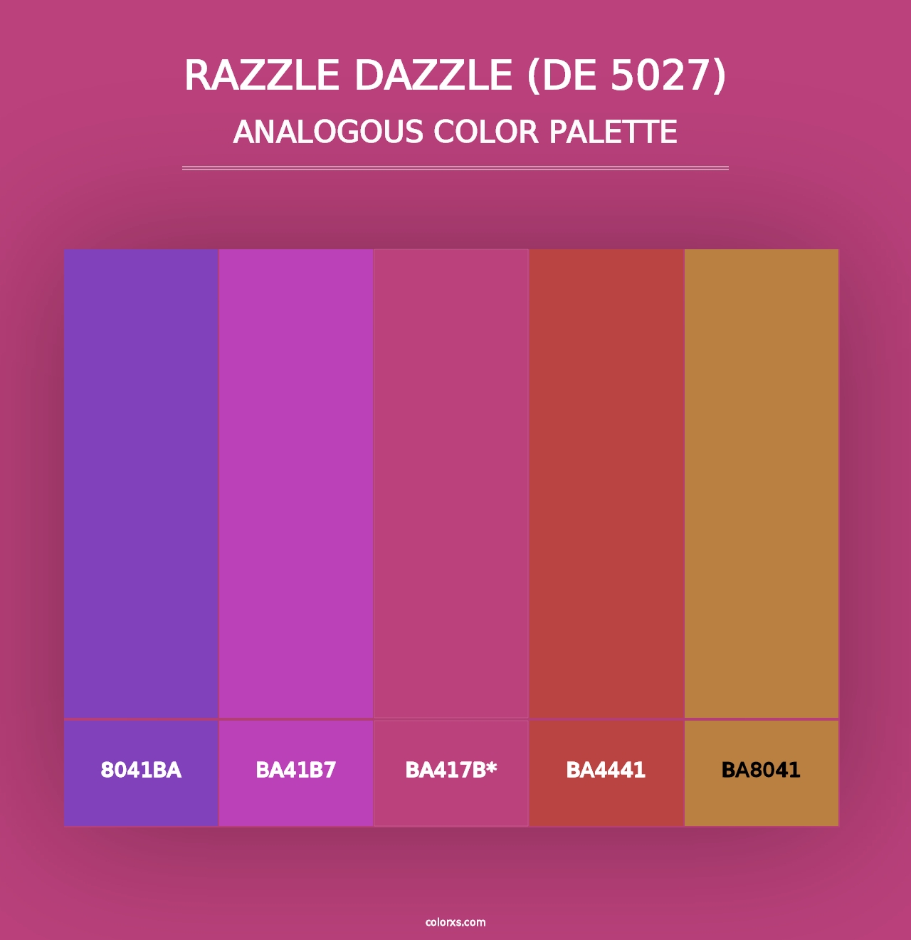 Razzle Dazzle (DE 5027) - Analogous Color Palette