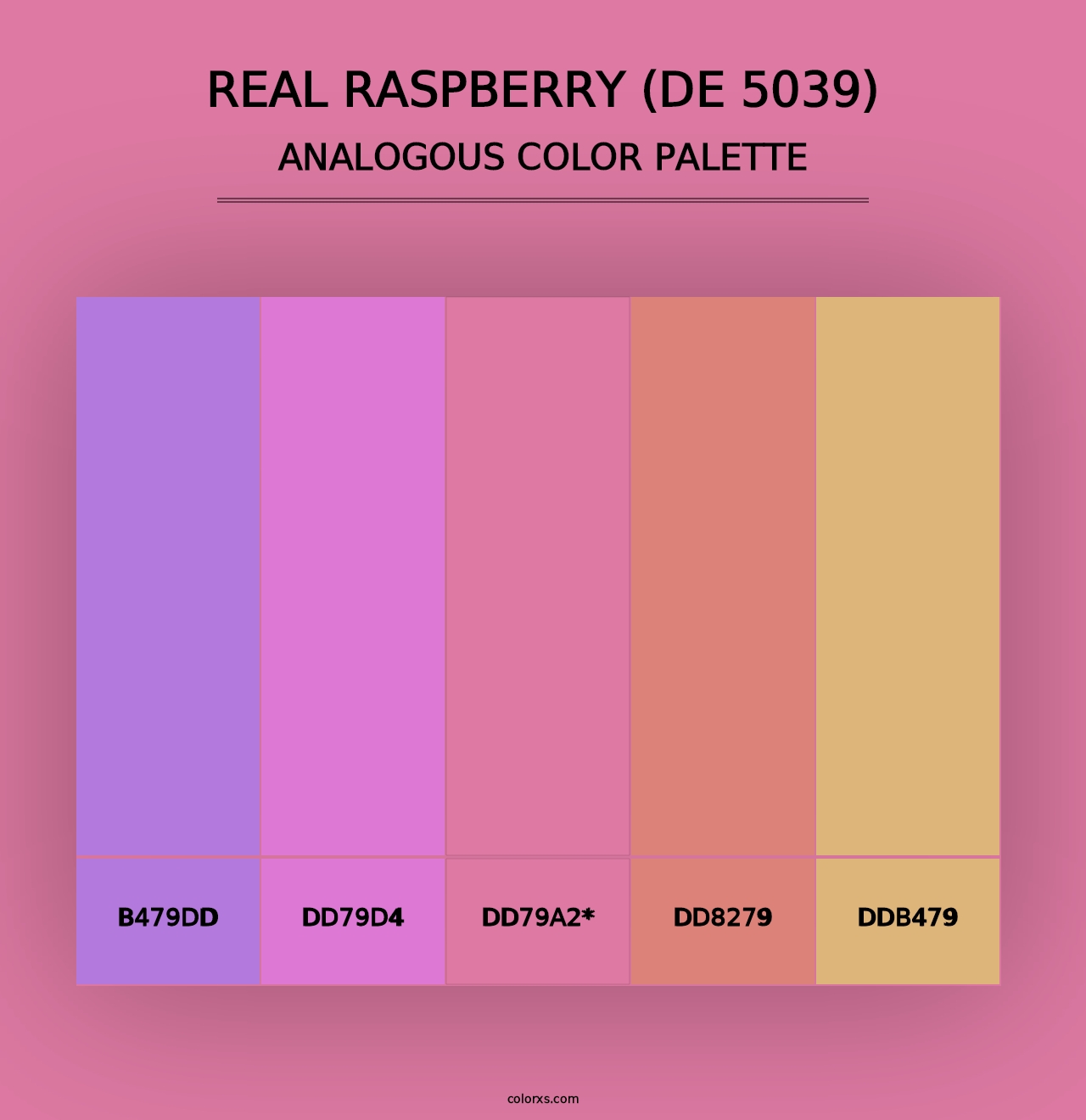 Real Raspberry (DE 5039) - Analogous Color Palette