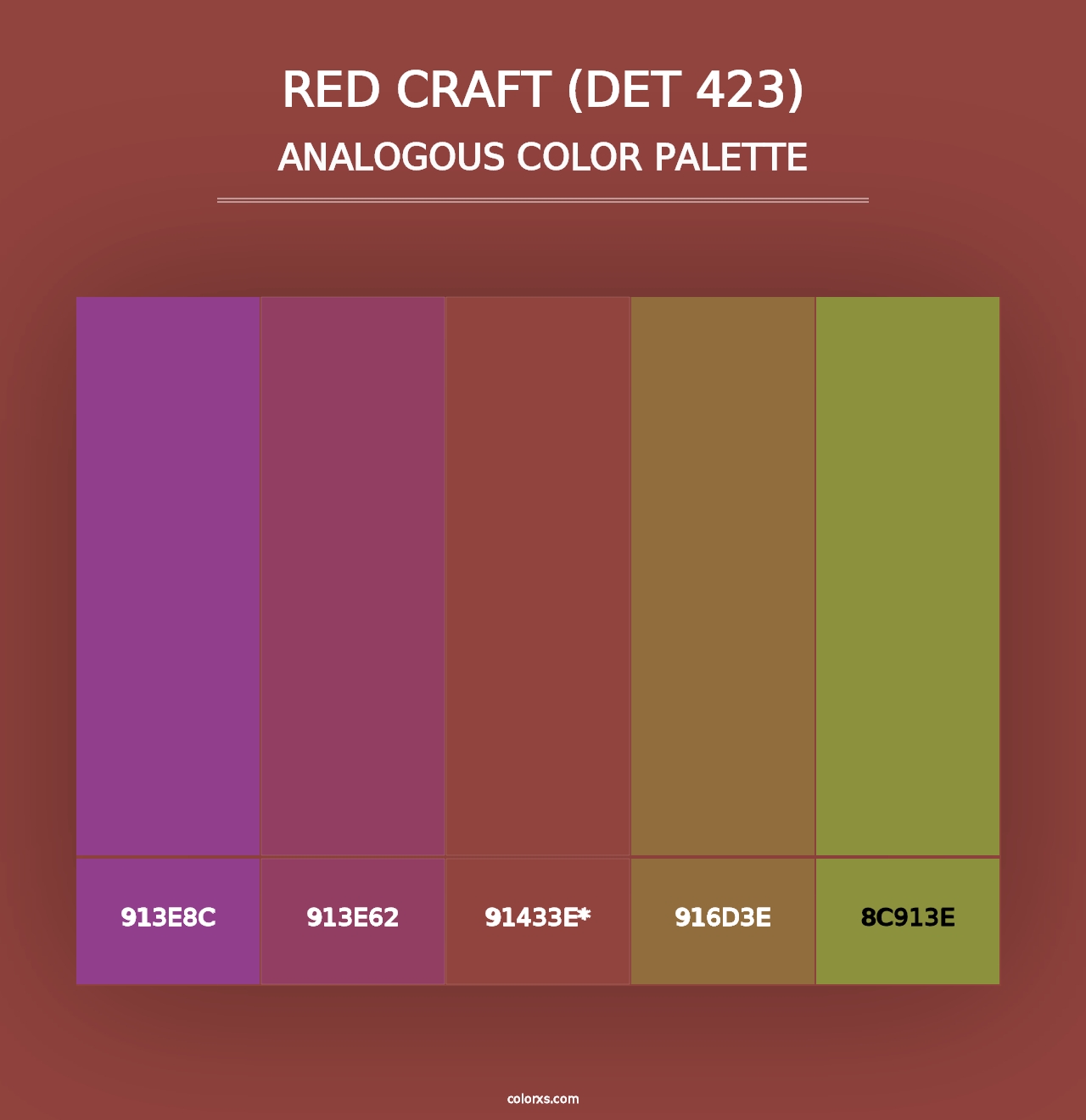 Red Craft (DET 423) - Analogous Color Palette