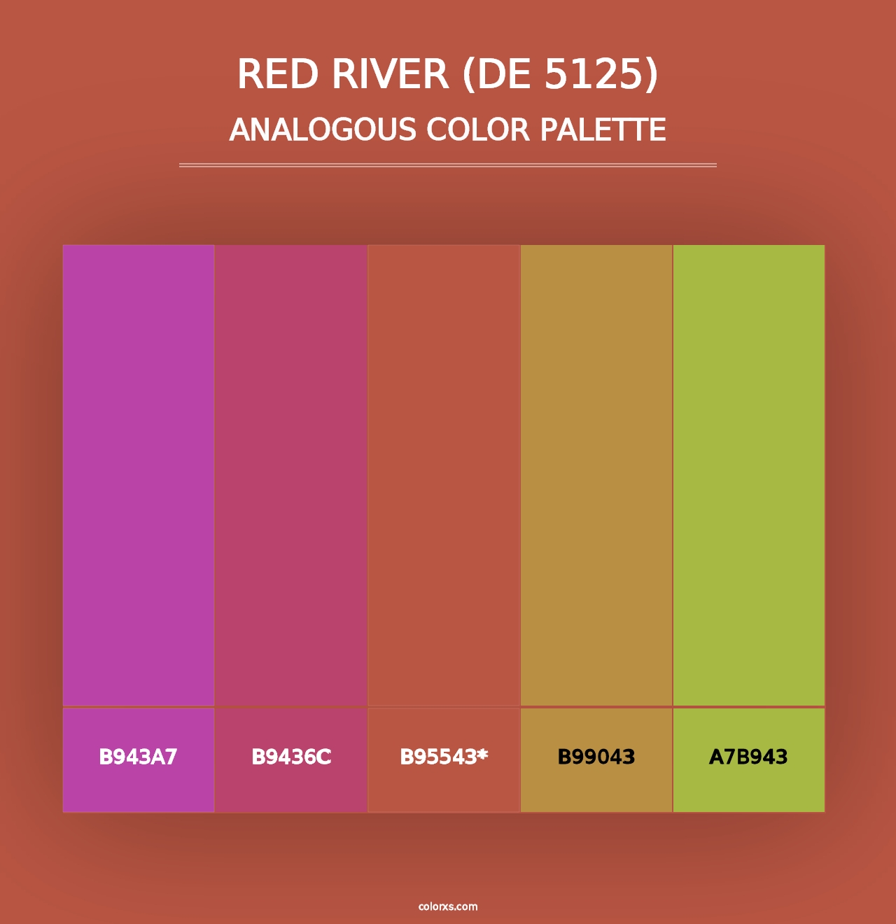 Red River (DE 5125) - Analogous Color Palette