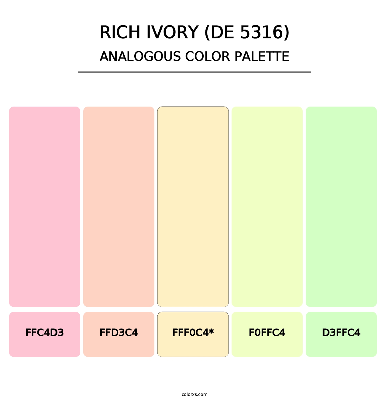 Rich Ivory (DE 5316) - Analogous Color Palette