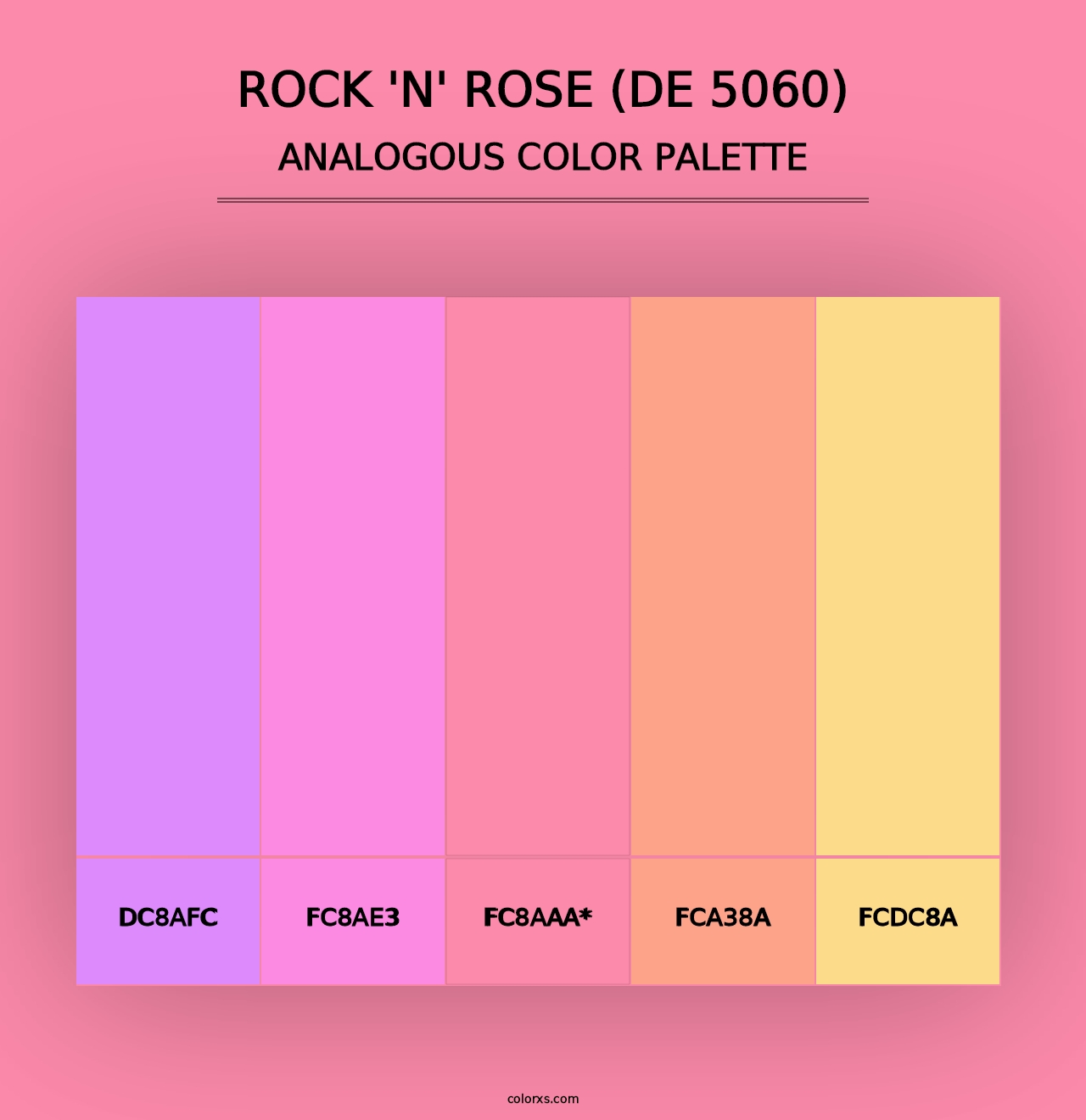 Rock 'n' Rose (DE 5060) - Analogous Color Palette