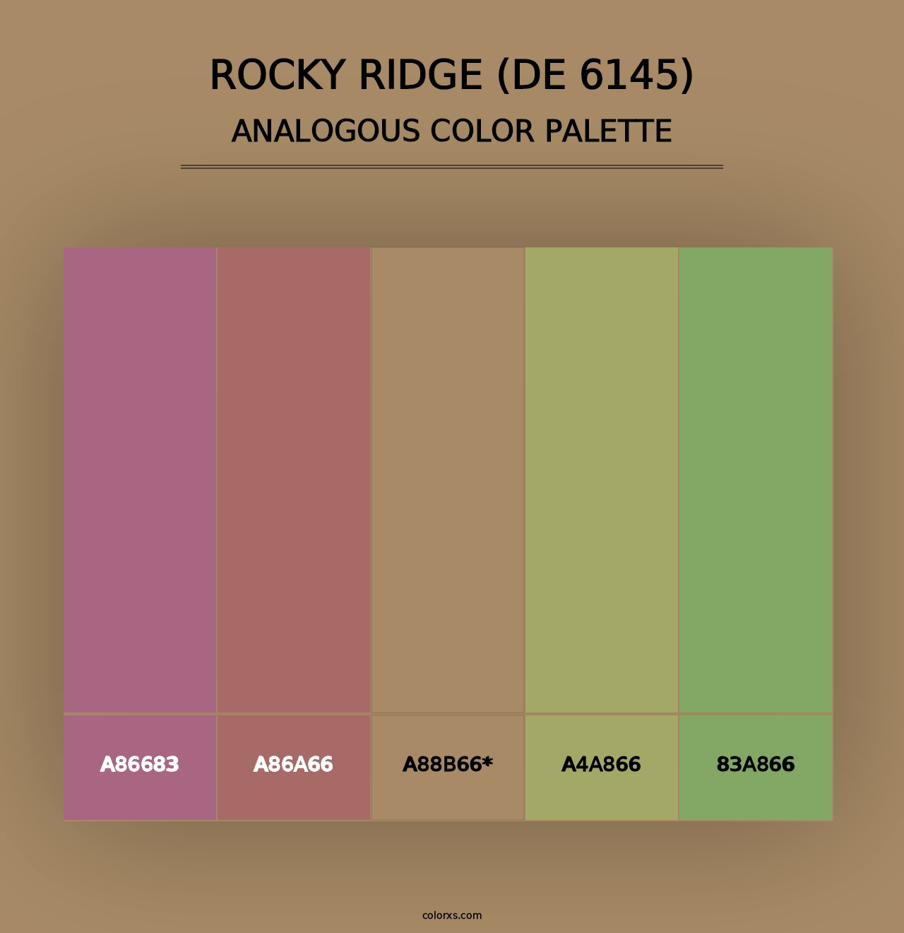 Rocky Ridge (DE 6145) - Analogous Color Palette