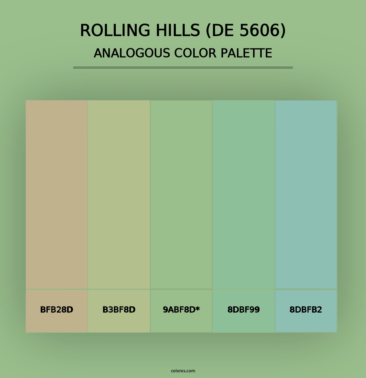 Rolling Hills (DE 5606) - Analogous Color Palette