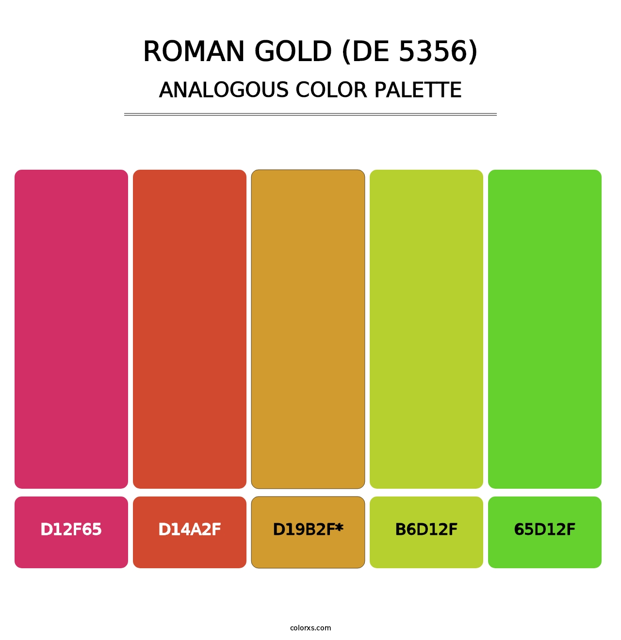 Roman Gold (DE 5356) - Analogous Color Palette