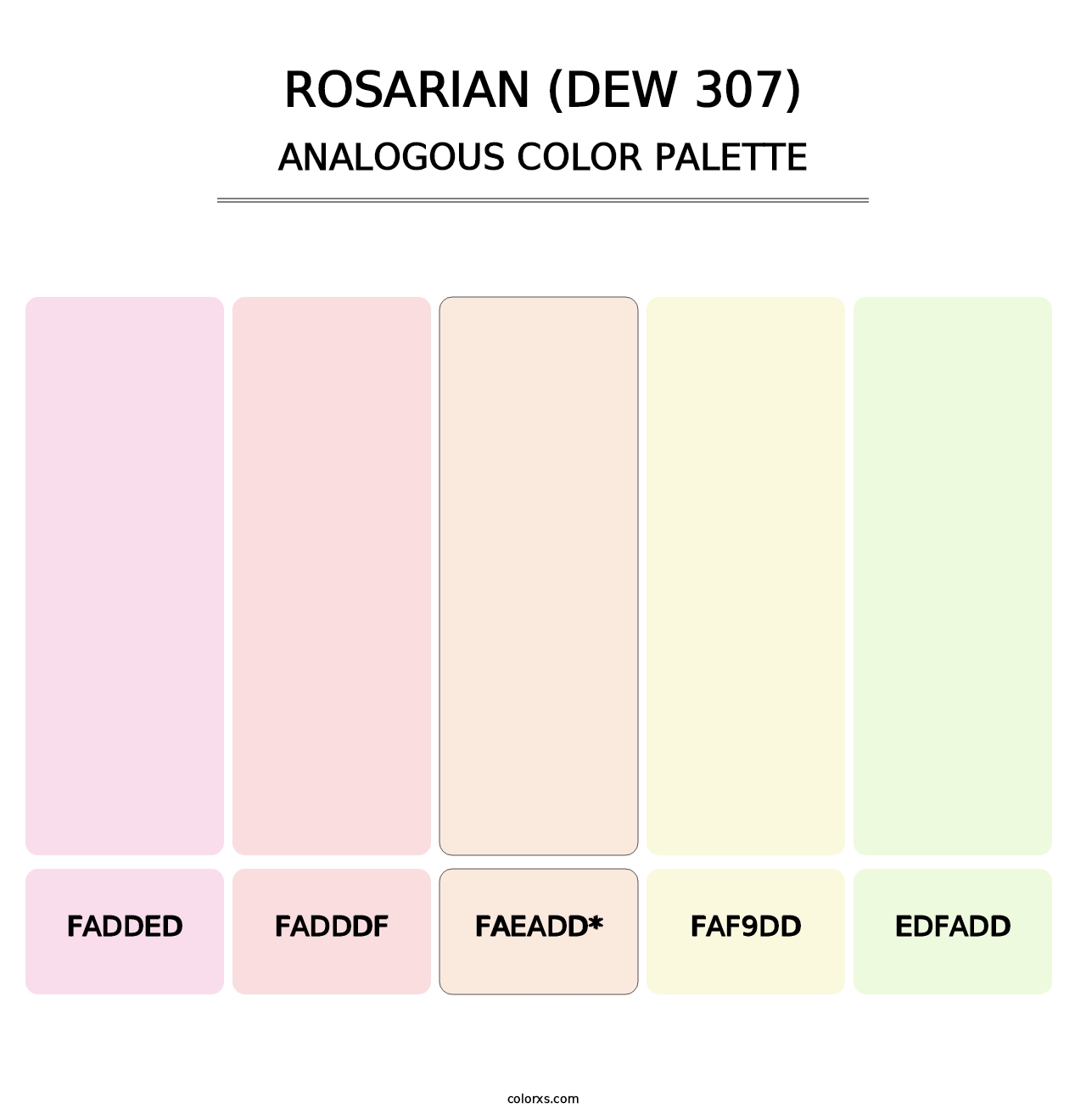 Rosarian (DEW 307) - Analogous Color Palette