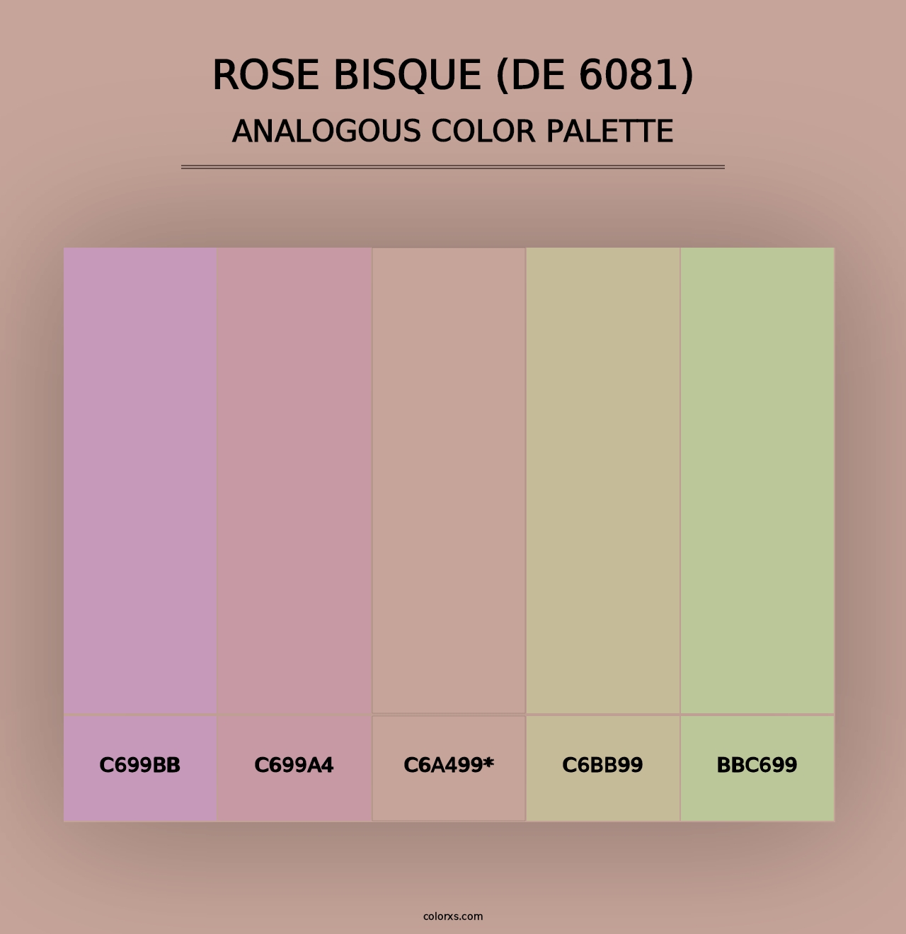 Rose Bisque (DE 6081) - Analogous Color Palette