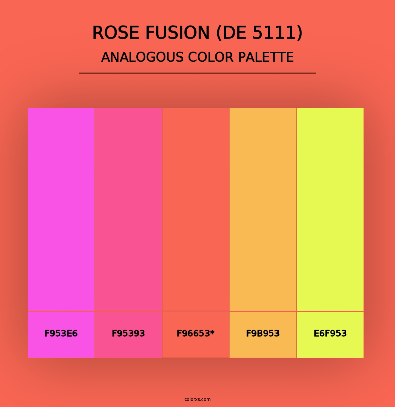 Rose Fusion (DE 5111) - Analogous Color Palette