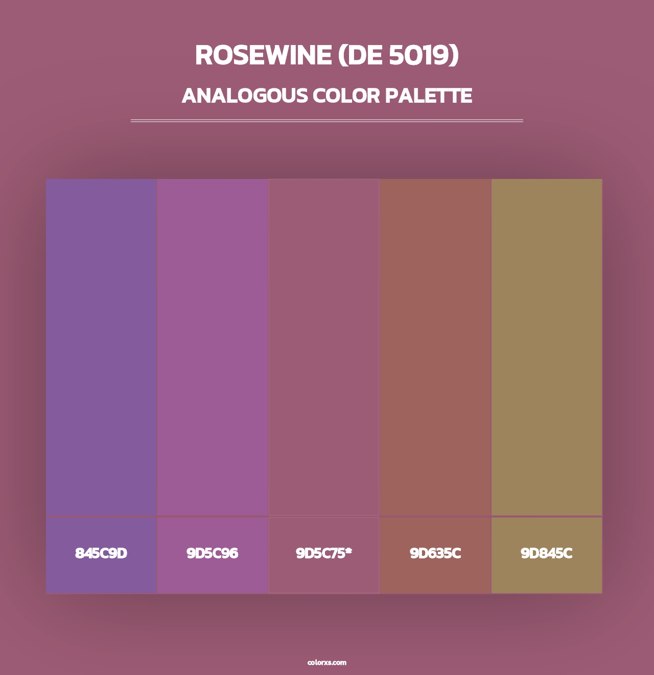 Rosewine (DE 5019) - Analogous Color Palette