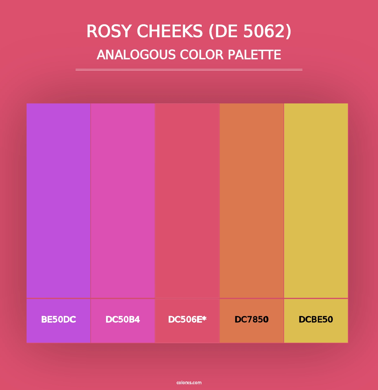 Rosy Cheeks (DE 5062) - Analogous Color Palette