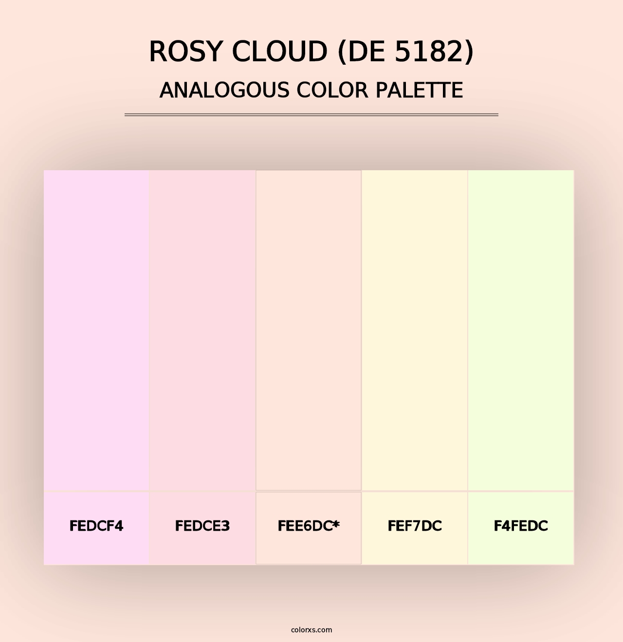 Rosy Cloud (DE 5182) - Analogous Color Palette