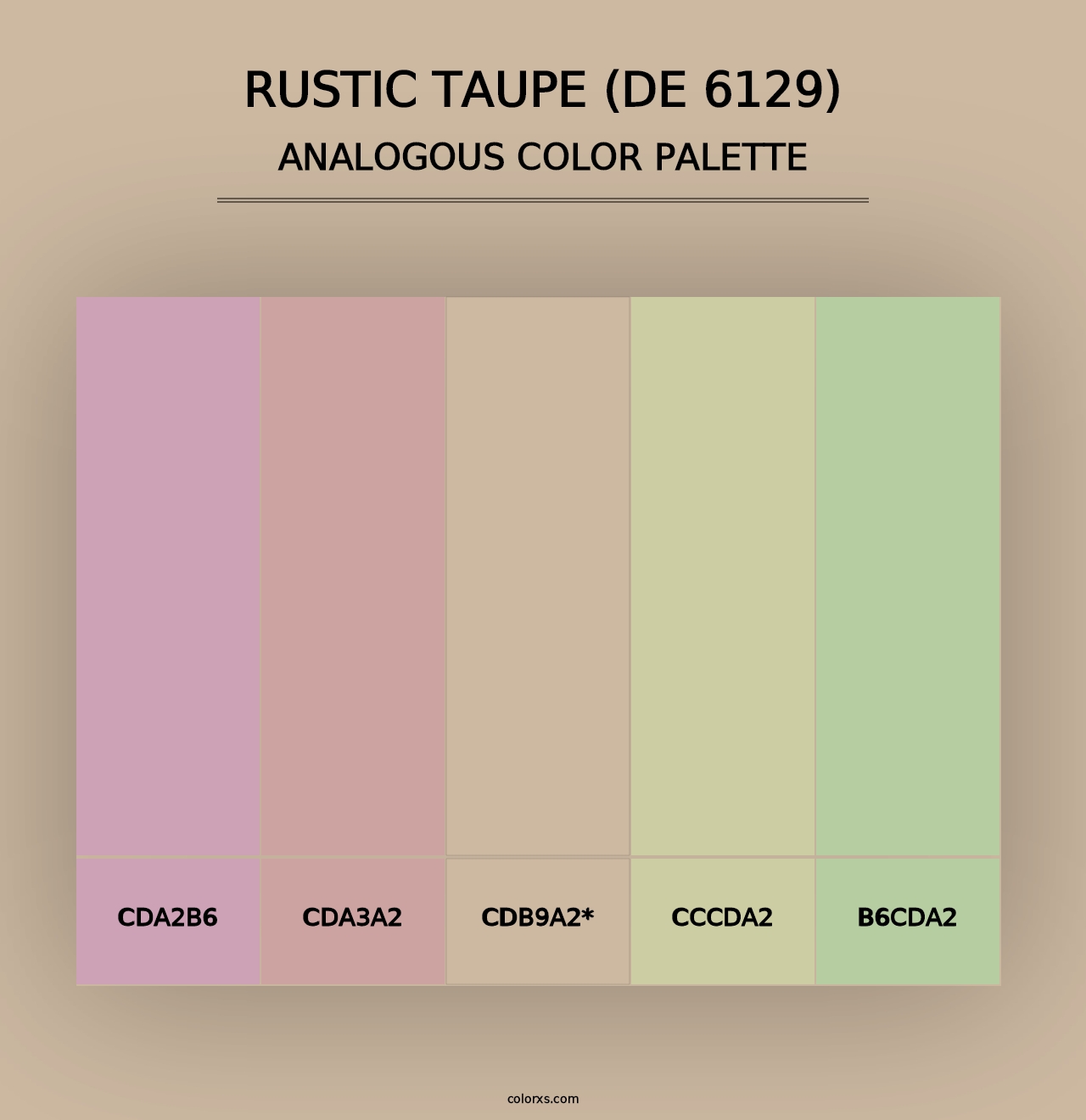 Rustic Taupe (DE 6129) - Analogous Color Palette