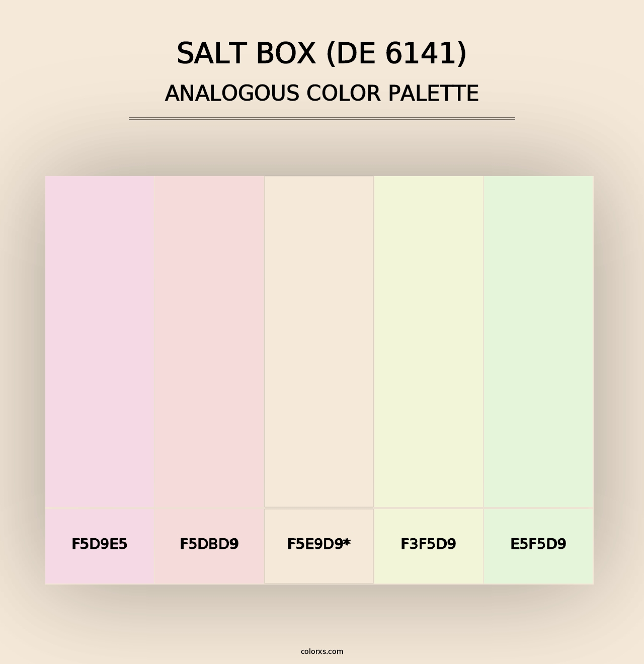 Salt Box (DE 6141) - Analogous Color Palette