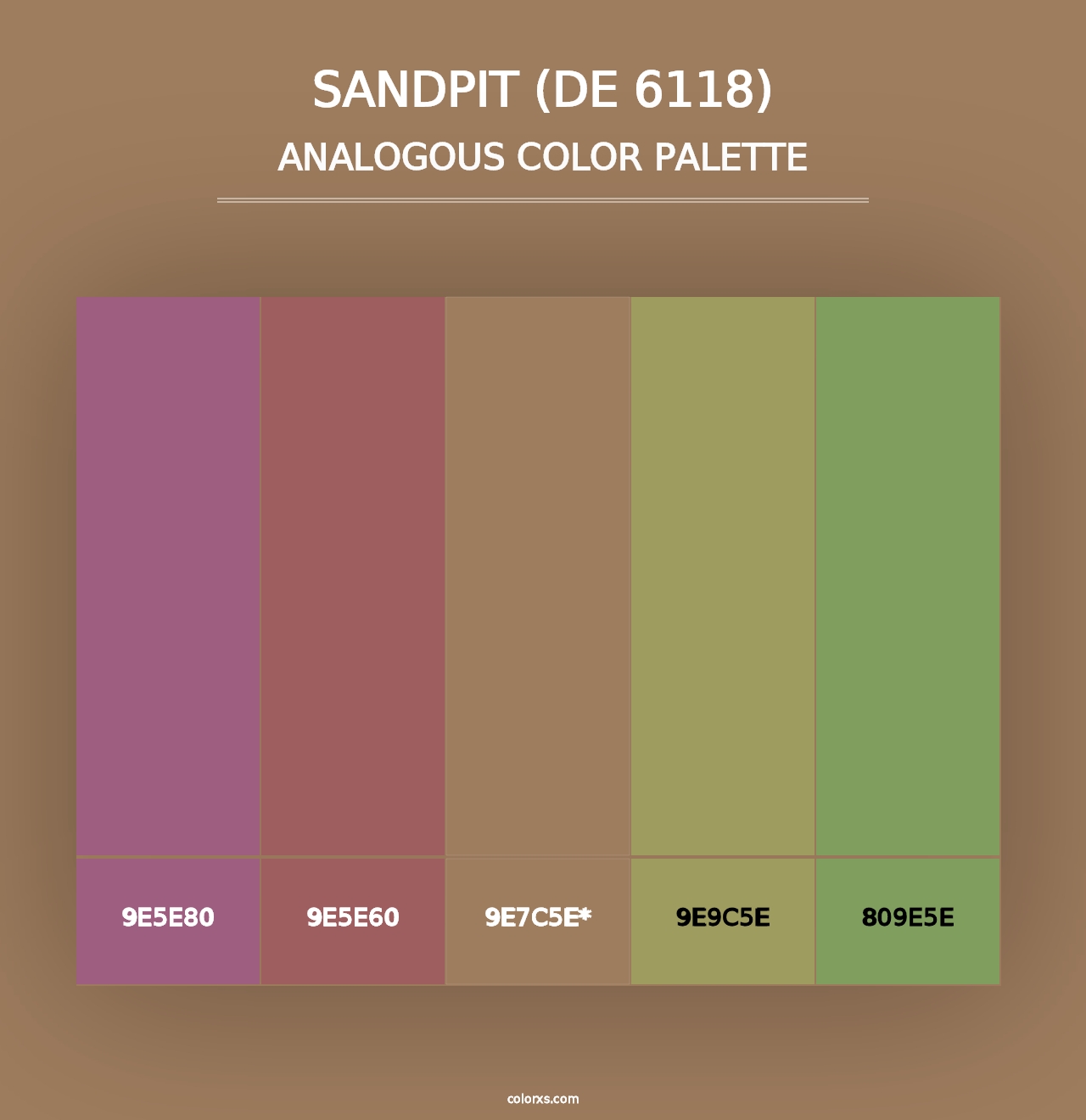 Sandpit (DE 6118) - Analogous Color Palette