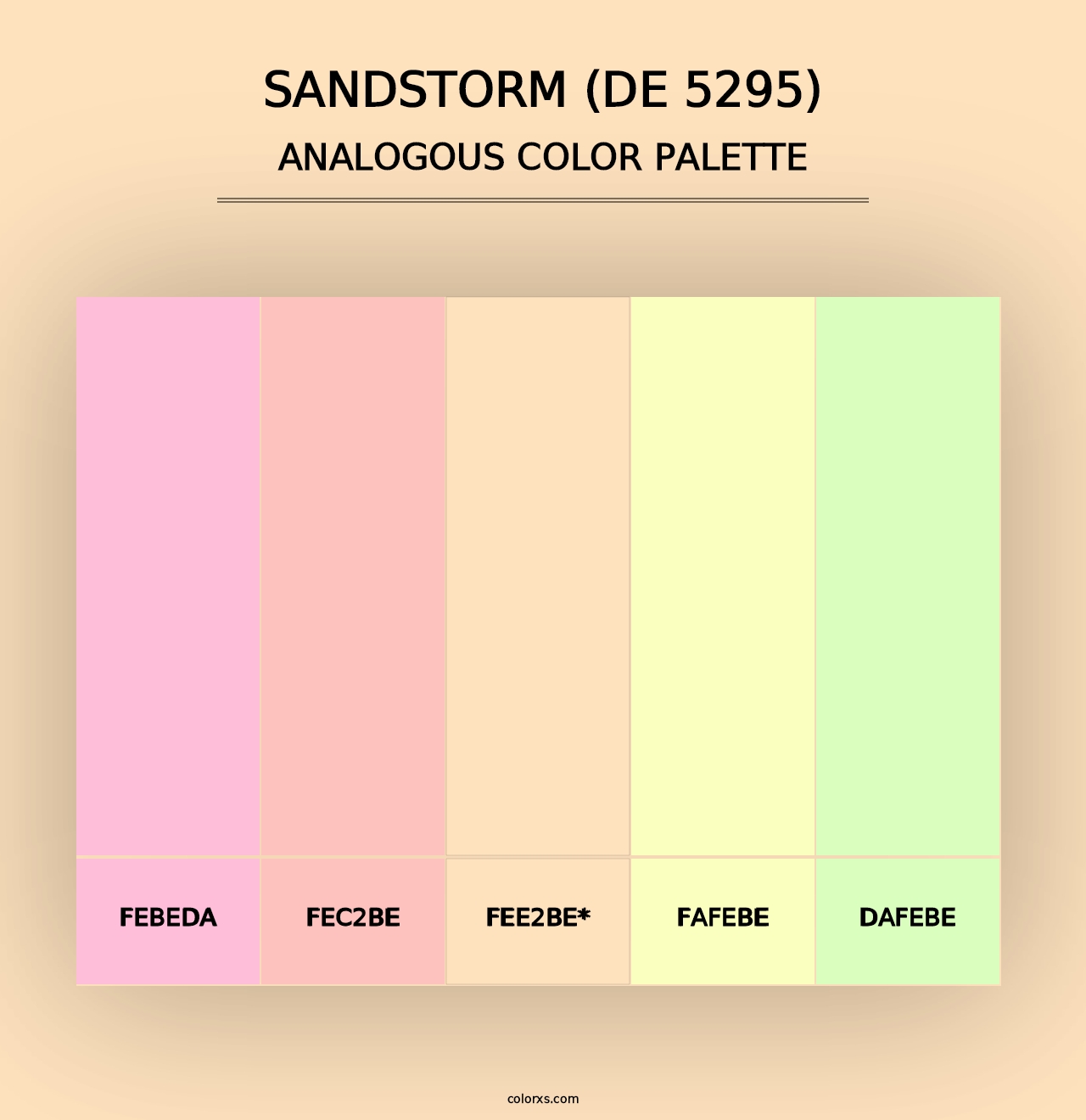 Sandstorm (DE 5295) - Analogous Color Palette