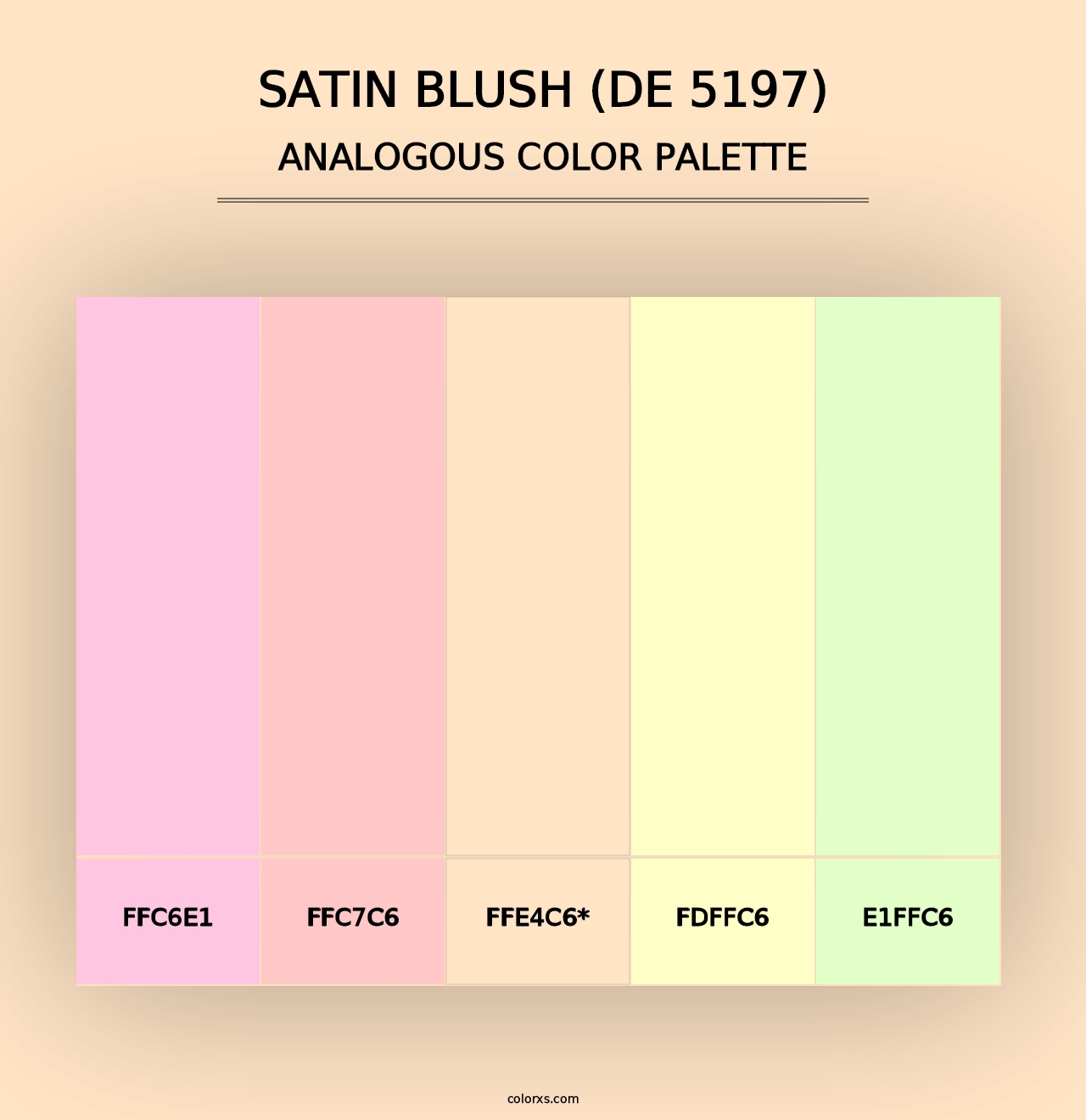 Satin Blush (DE 5197) - Analogous Color Palette