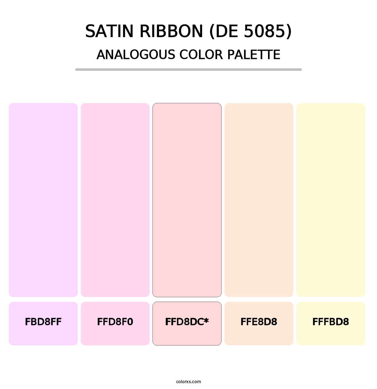 Satin Ribbon (DE 5085) - Analogous Color Palette