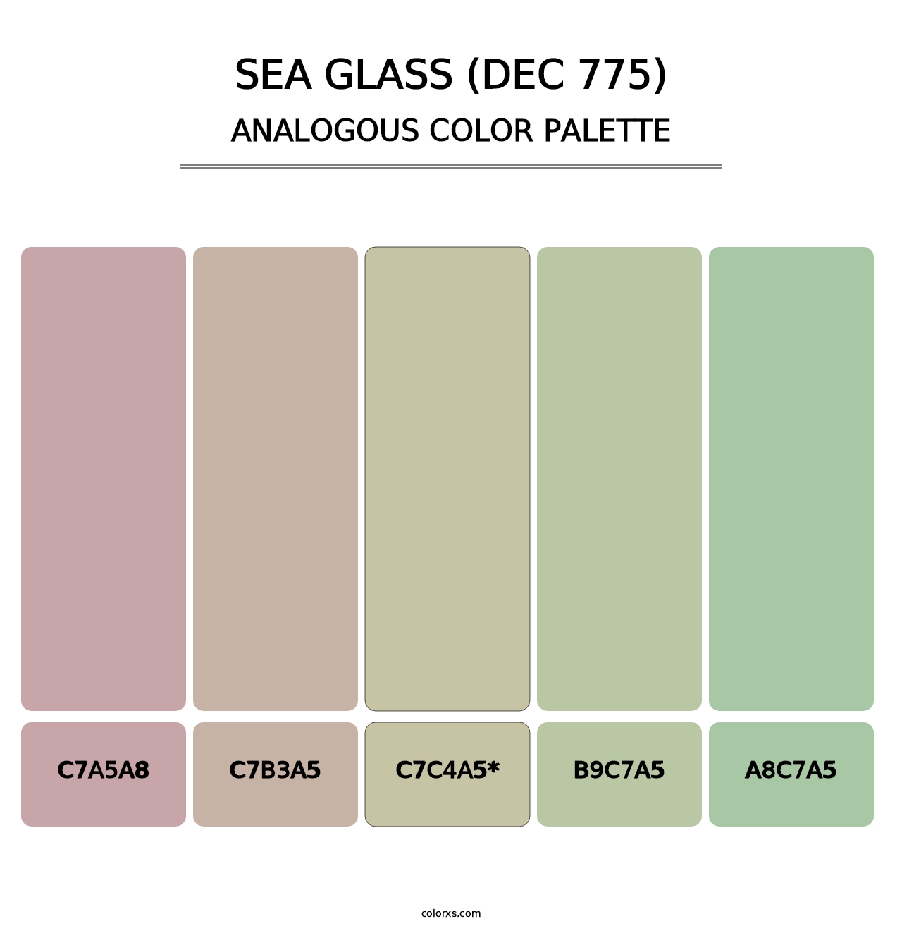 Sea Glass (DEC 775) - Analogous Color Palette