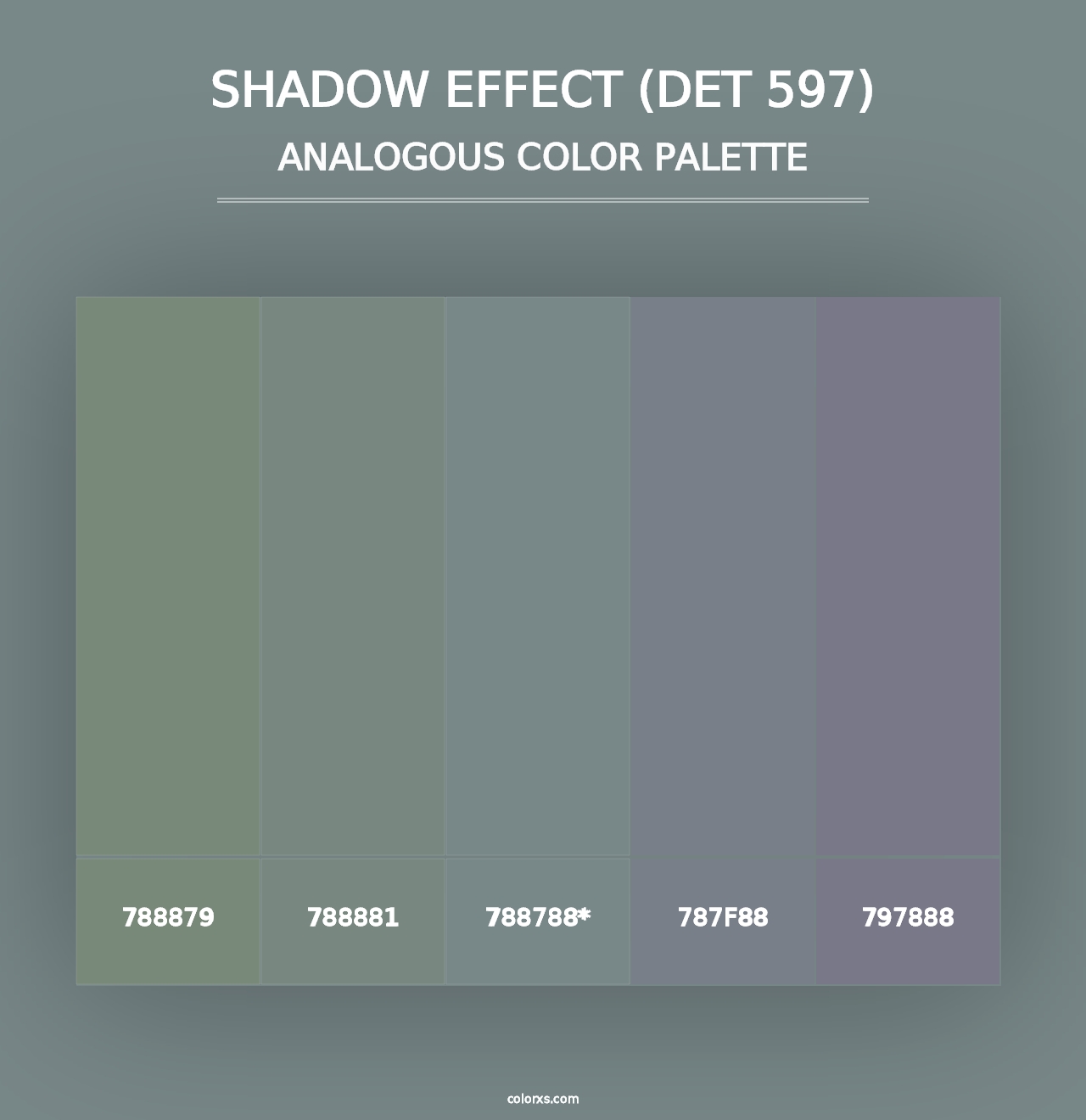 Shadow Effect (DET 597) - Analogous Color Palette