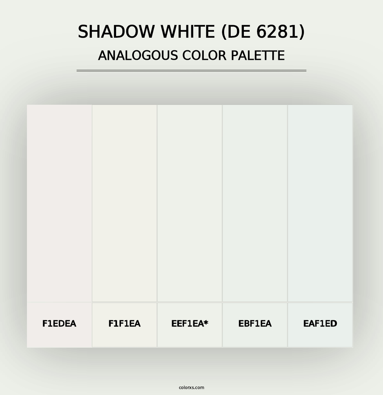 Shadow White (DE 6281) - Analogous Color Palette