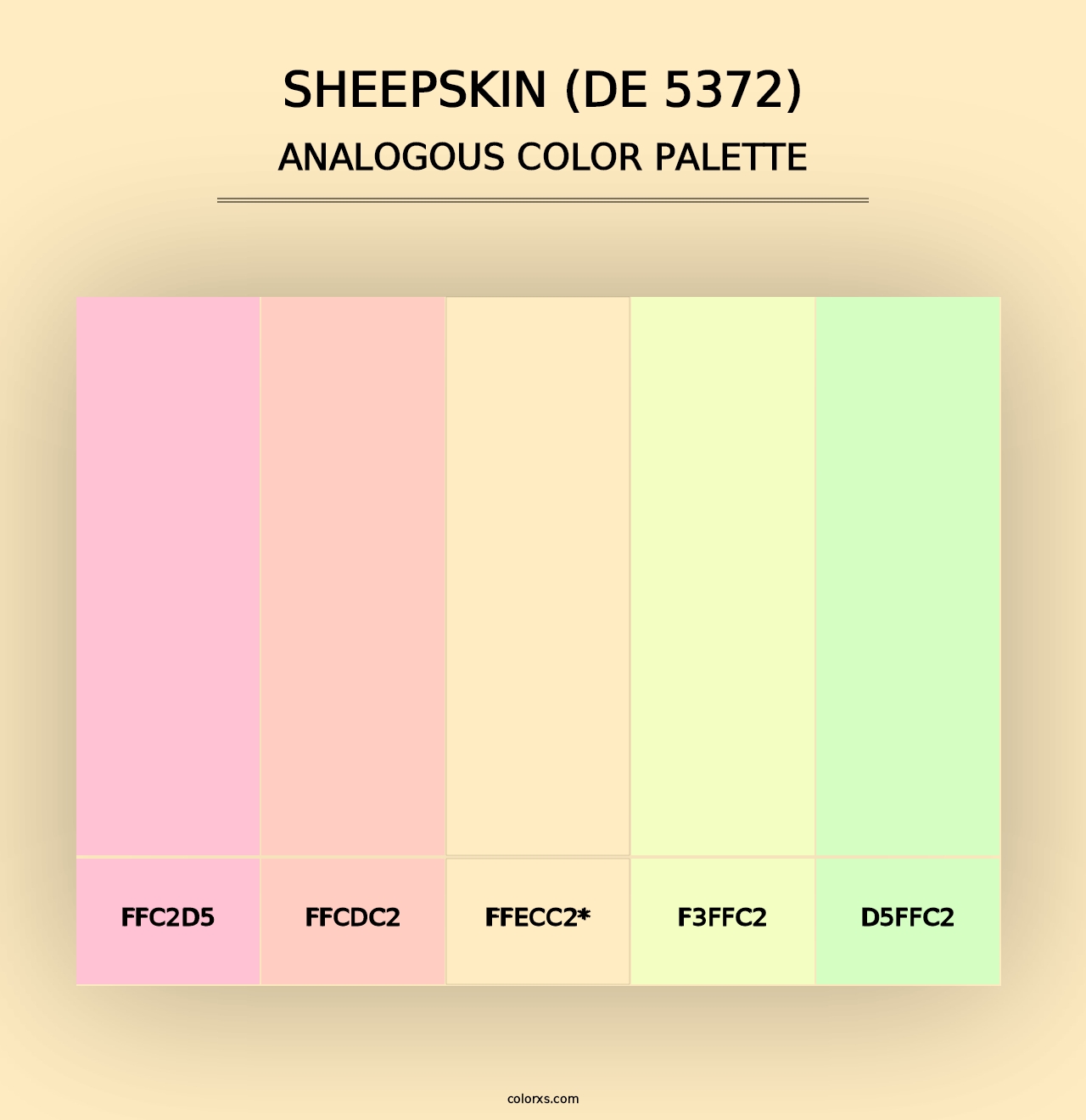 Sheepskin (DE 5372) - Analogous Color Palette