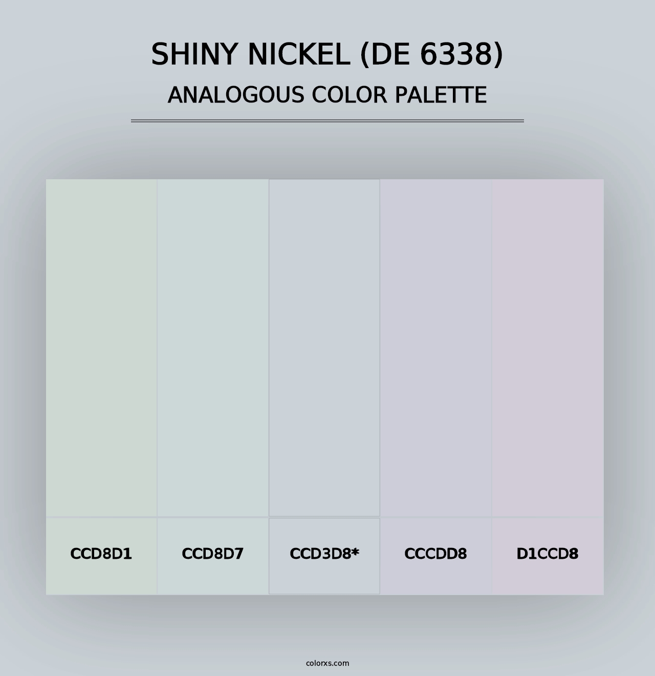 Shiny Nickel (DE 6338) - Analogous Color Palette