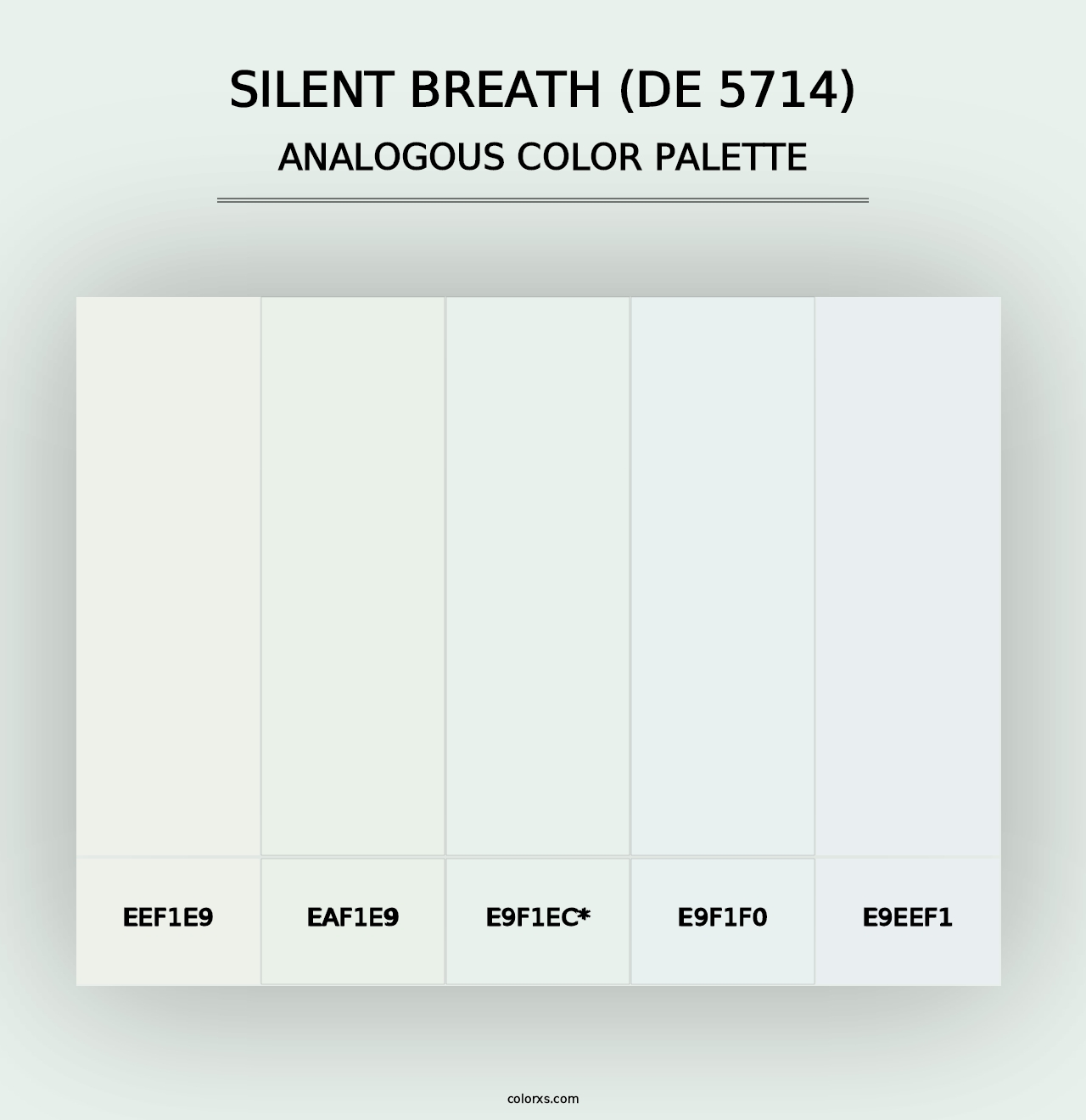 Silent Breath (DE 5714) - Analogous Color Palette