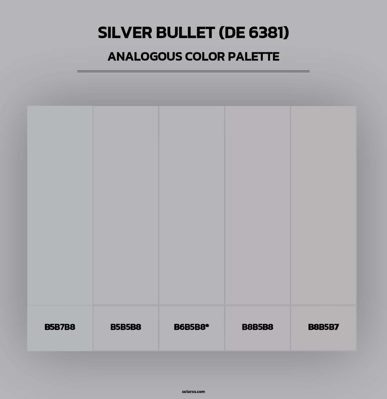 Silver Bullet (DE 6381) - Analogous Color Palette