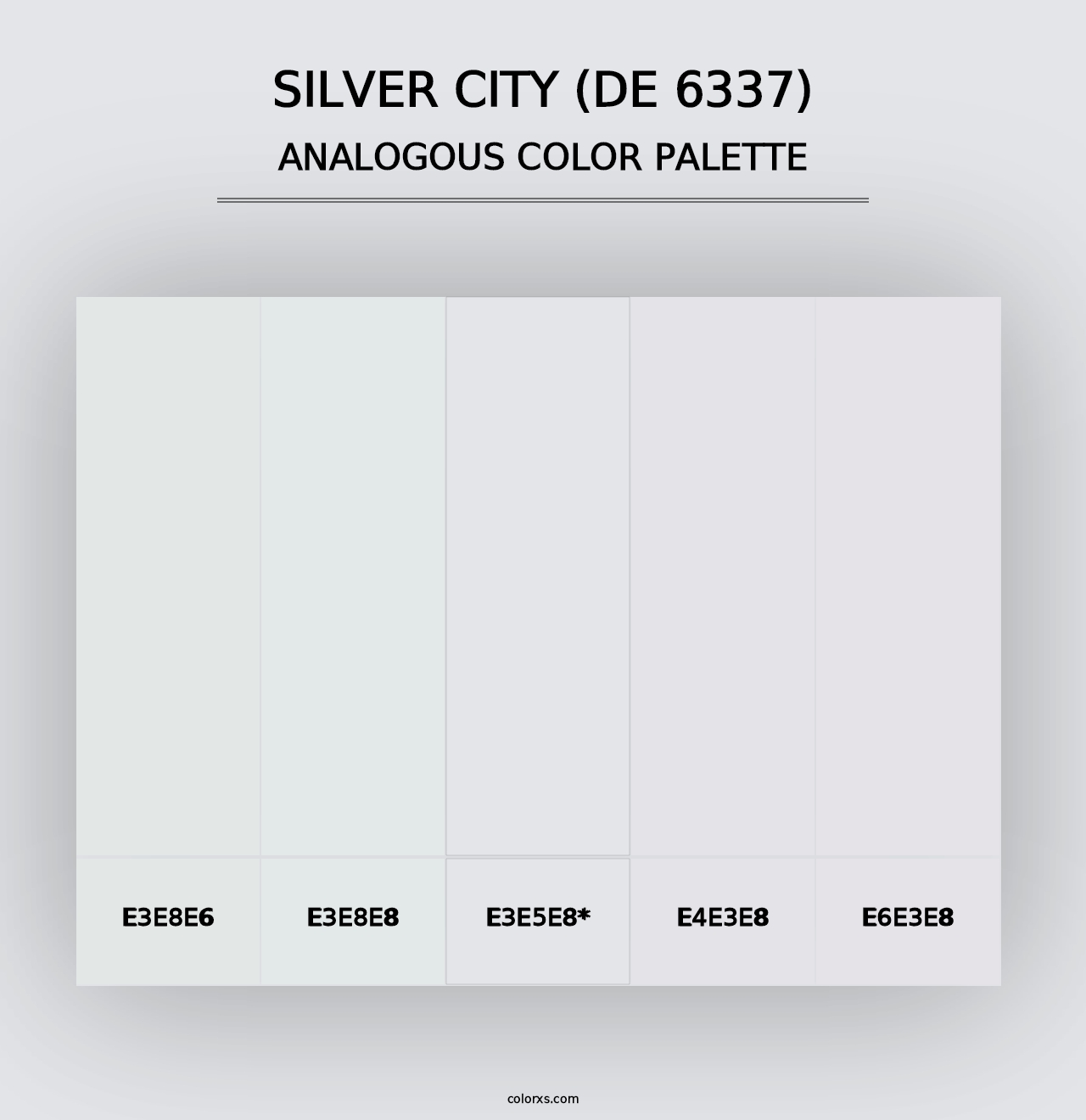 Silver City (DE 6337) - Analogous Color Palette