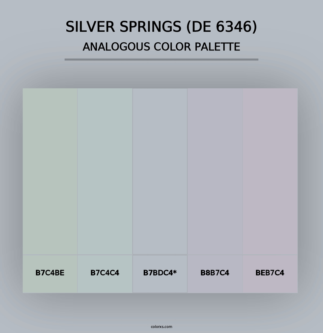 Silver Springs (DE 6346) - Analogous Color Palette