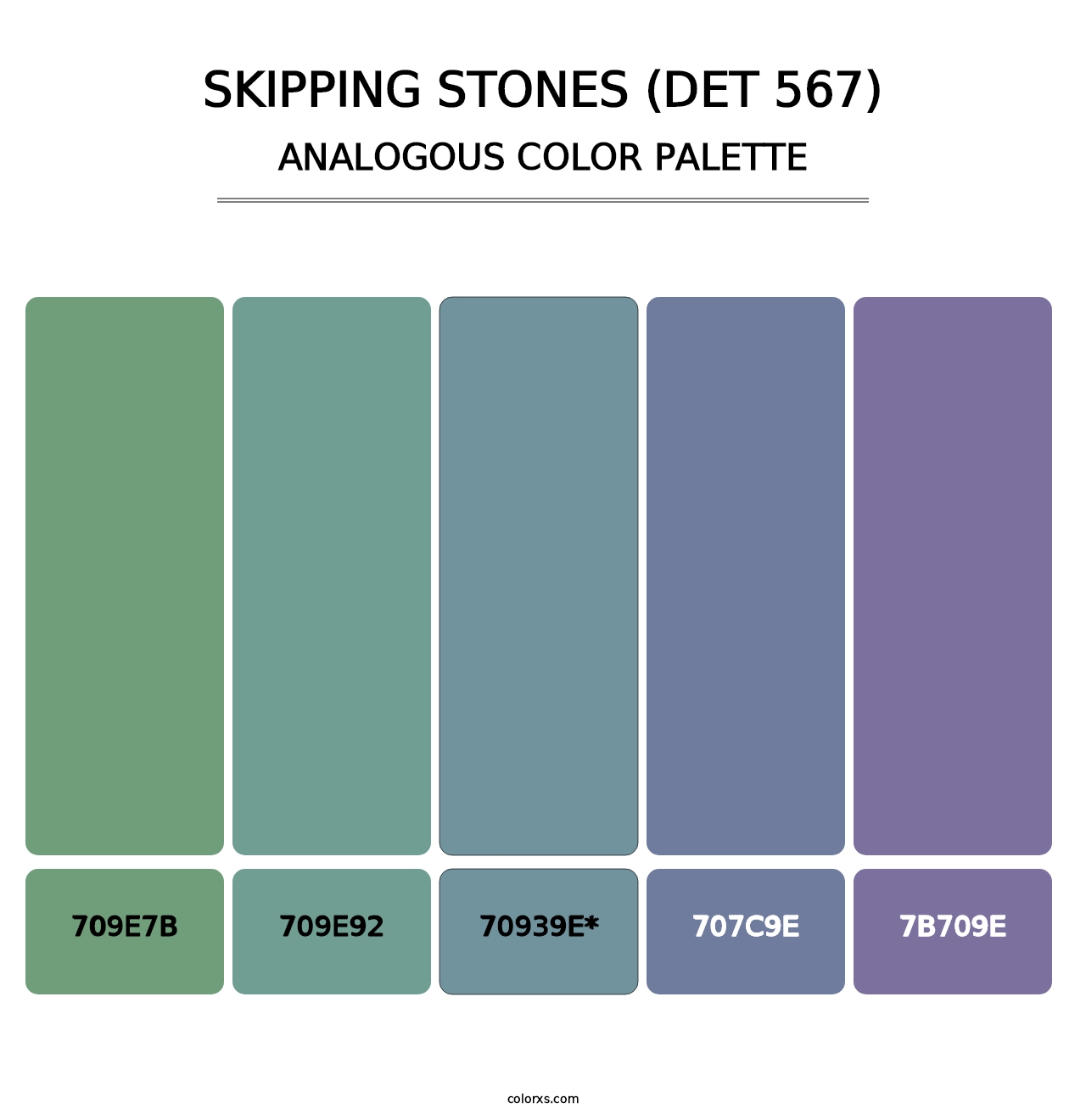 Skipping Stones (DET 567) - Analogous Color Palette