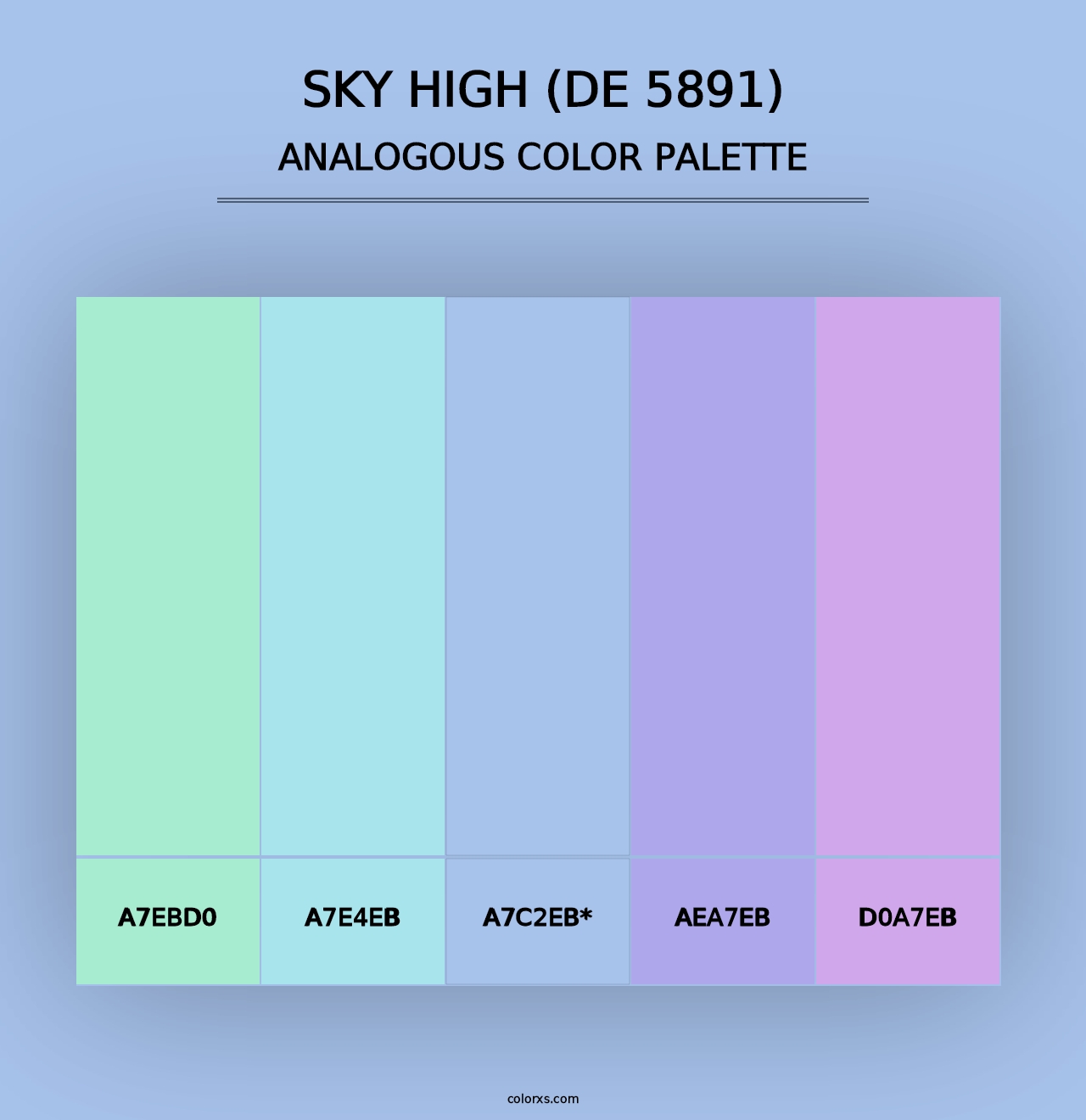 Sky High (DE 5891) - Analogous Color Palette