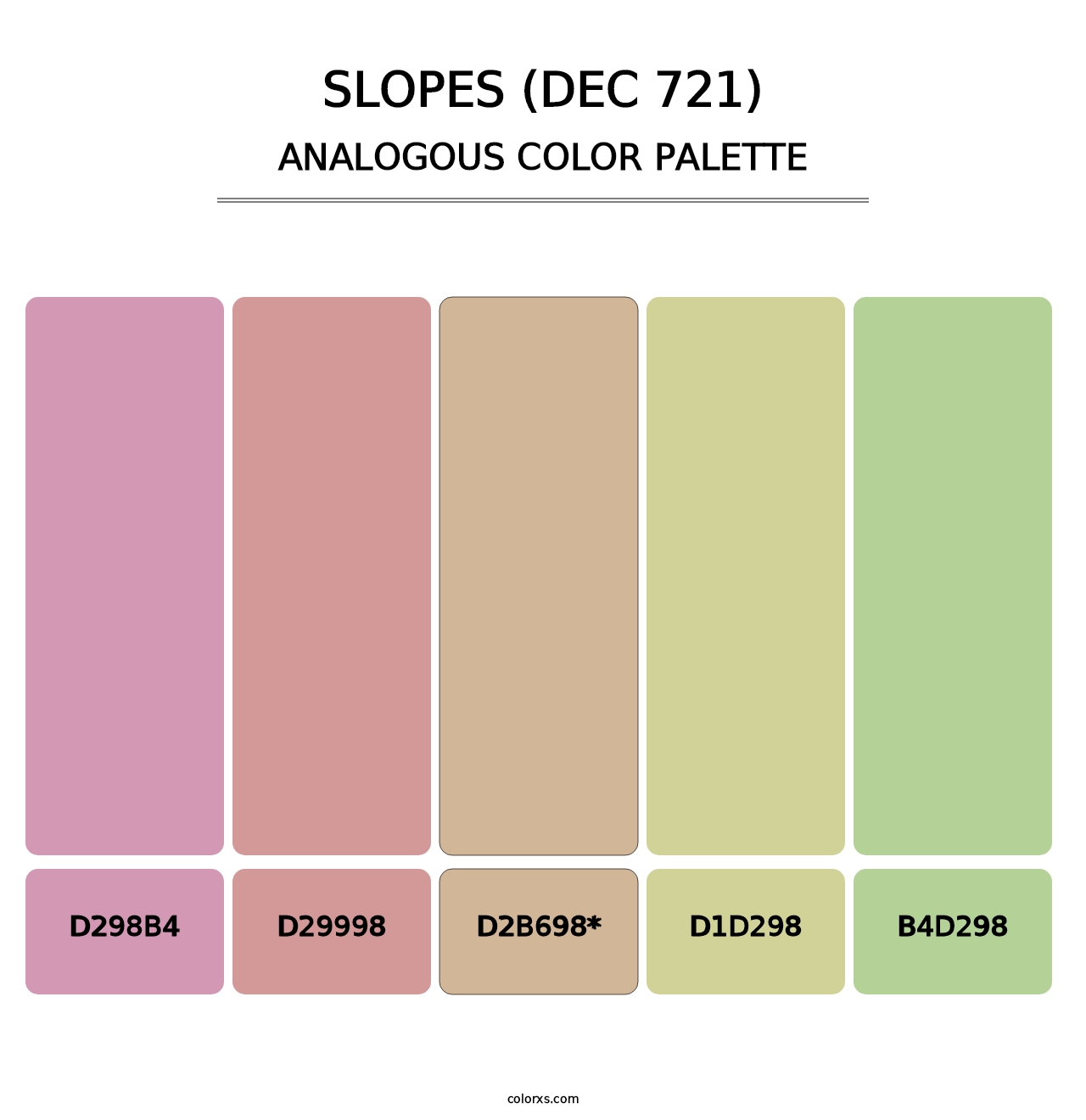 Slopes (DEC 721) - Analogous Color Palette