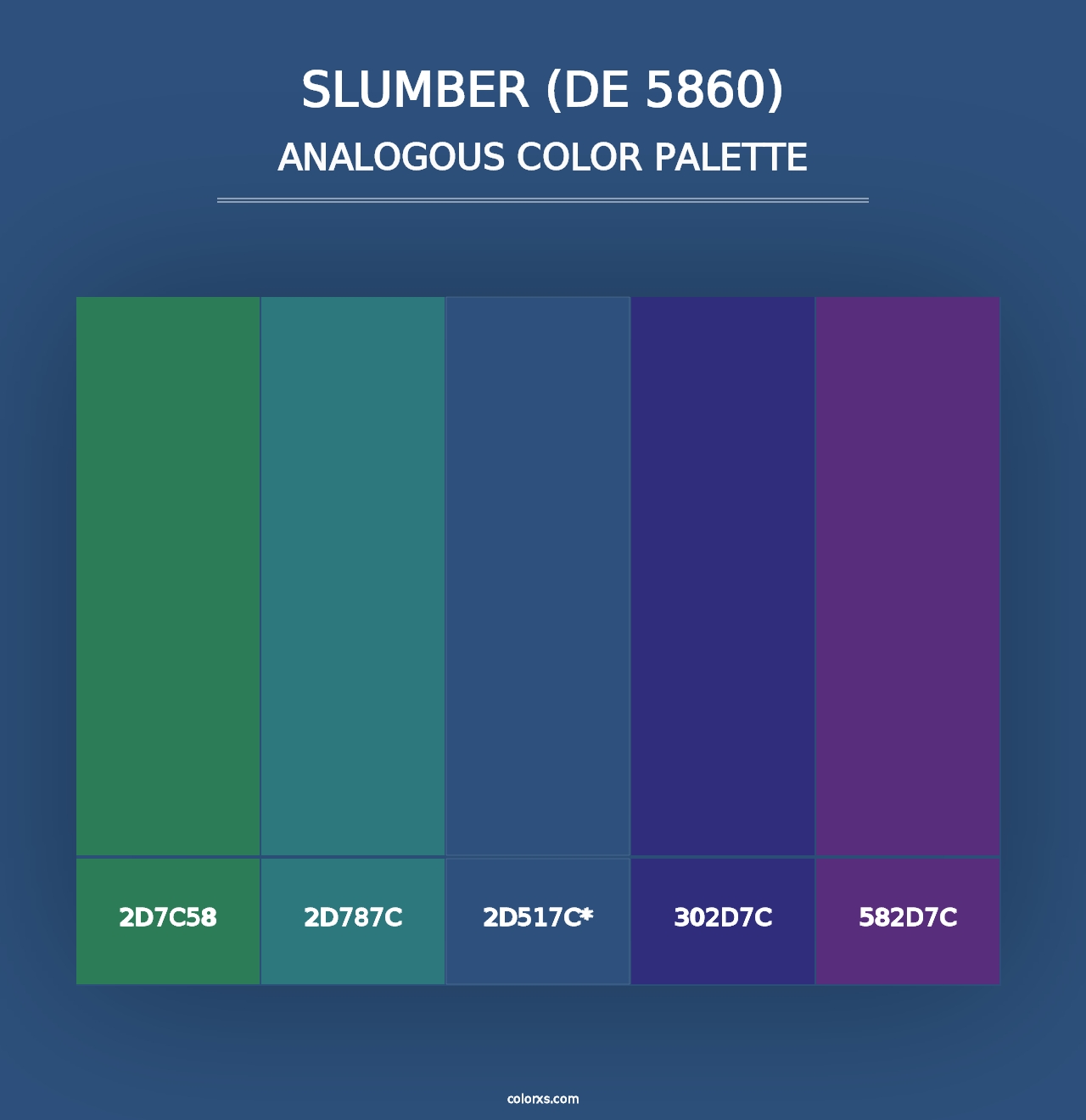 Slumber (DE 5860) - Analogous Color Palette