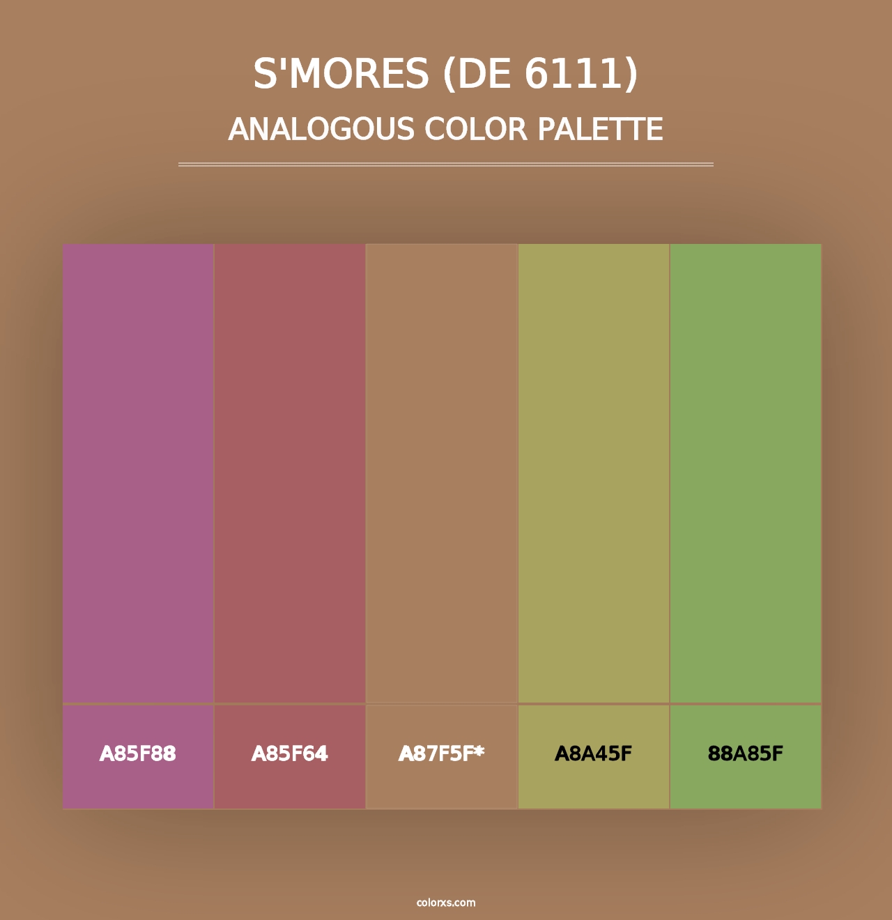 S'mores (DE 6111) - Analogous Color Palette