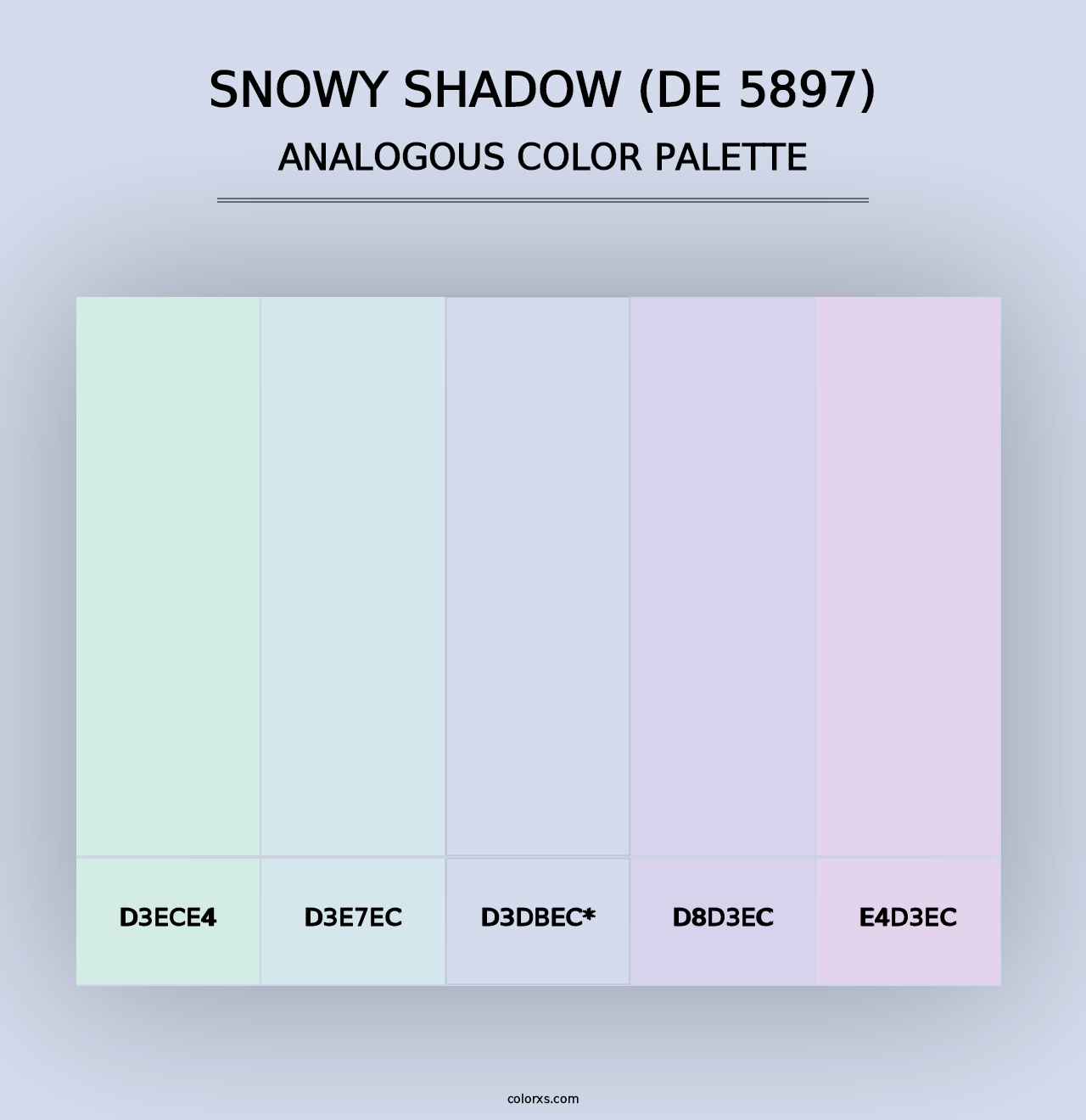 Snowy Shadow (DE 5897) - Analogous Color Palette