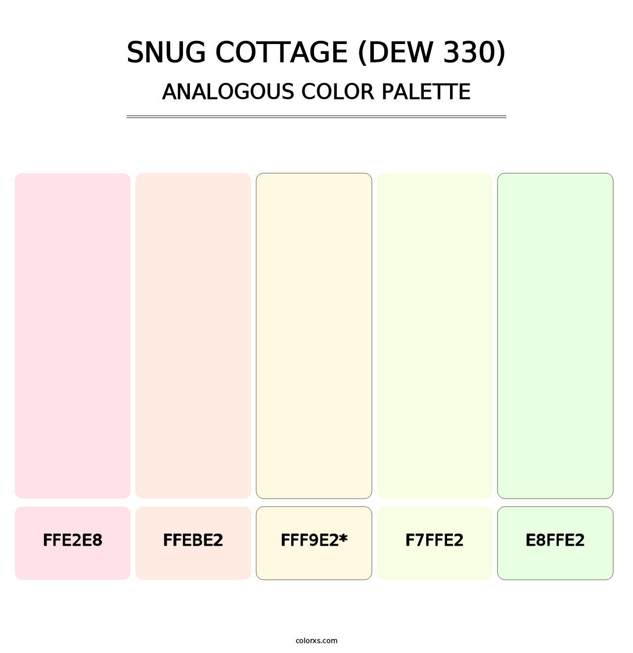 Snug Cottage (DEW 330) - Analogous Color Palette