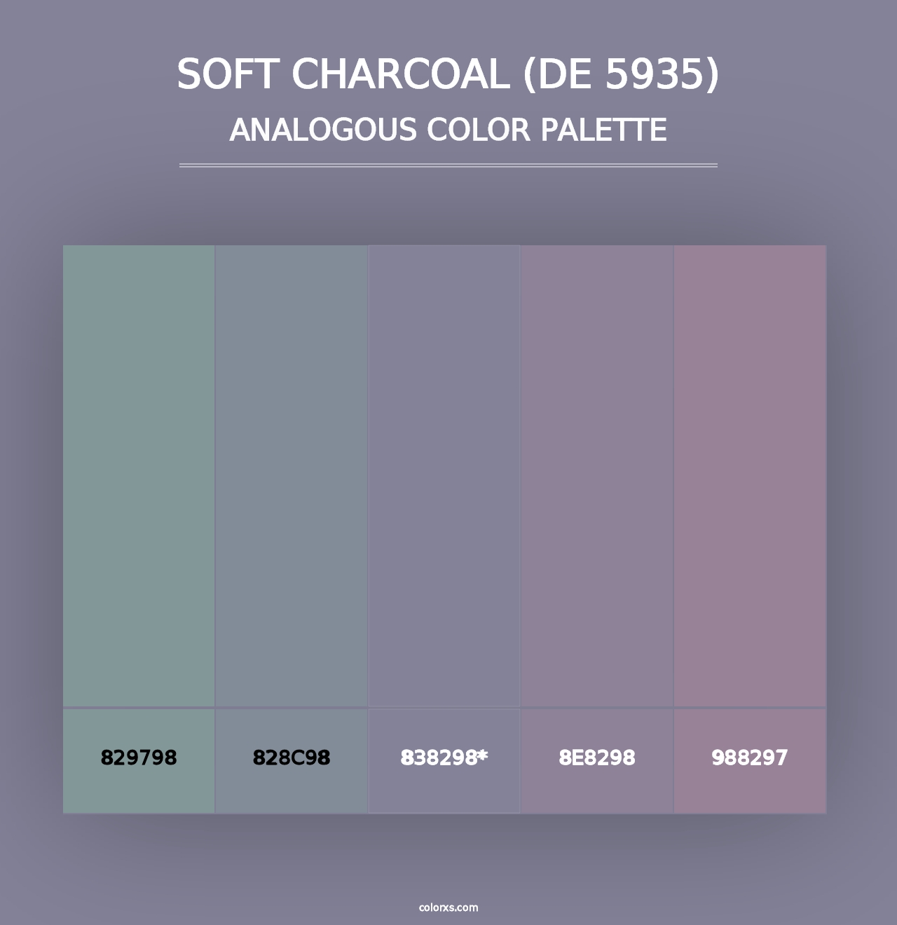 Soft Charcoal (DE 5935) - Analogous Color Palette