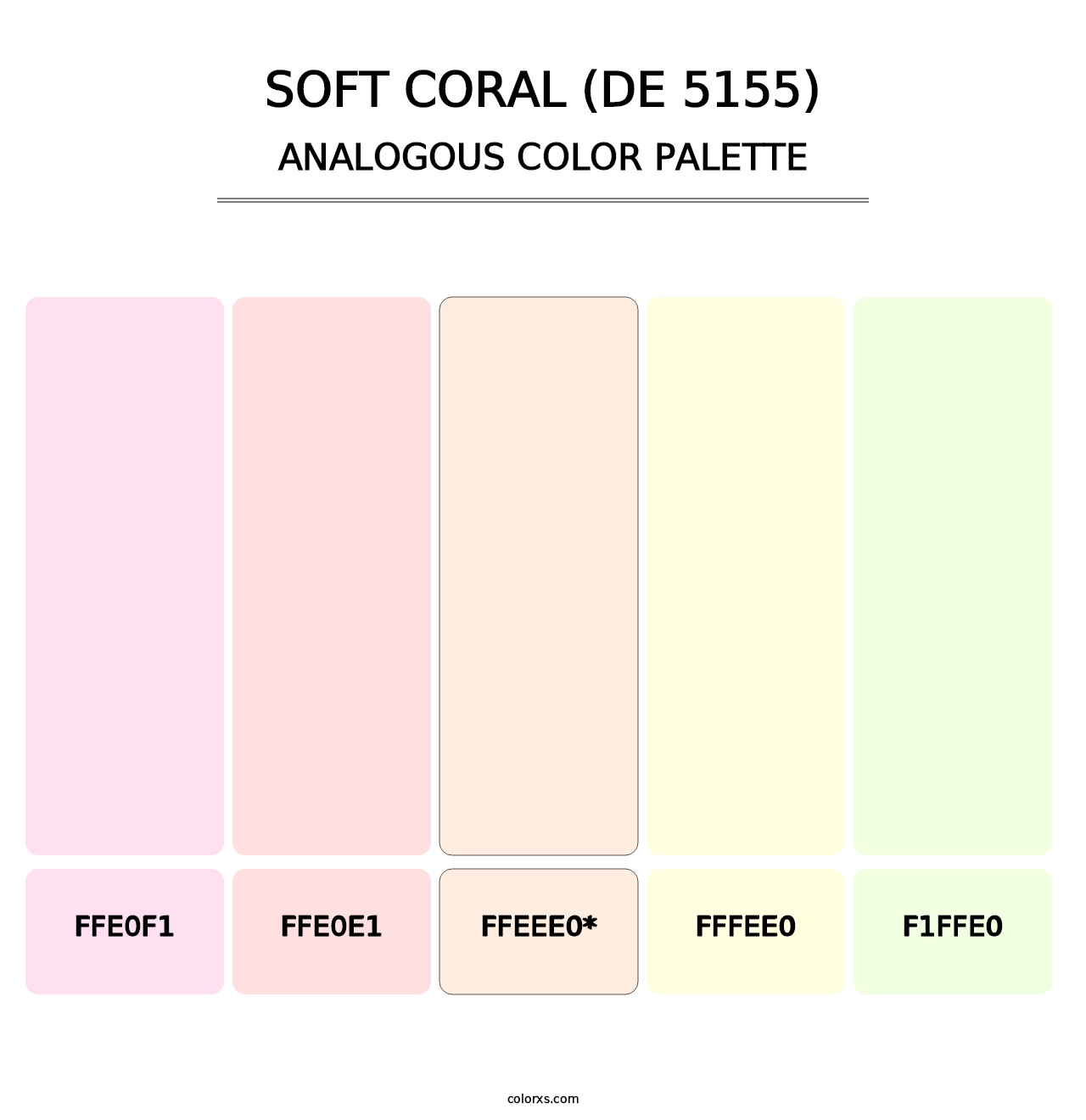 Soft Coral (DE 5155) - Analogous Color Palette