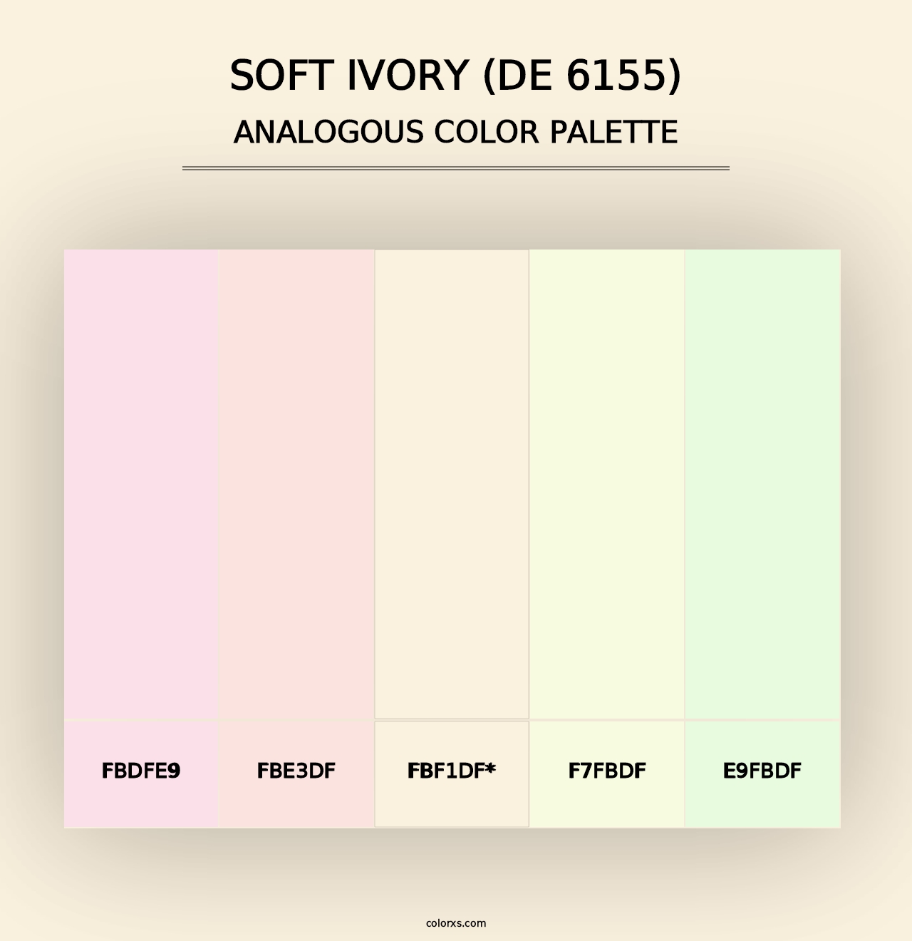 Soft Ivory (DE 6155) - Analogous Color Palette