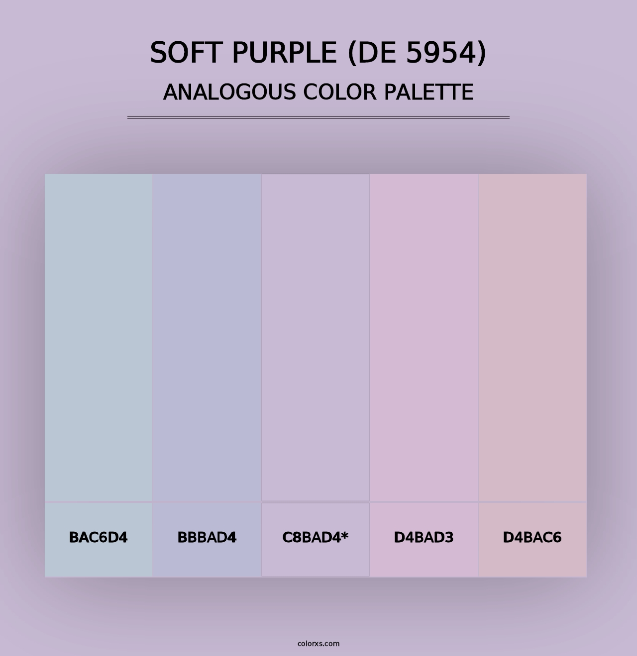 Soft Purple (DE 5954) - Analogous Color Palette