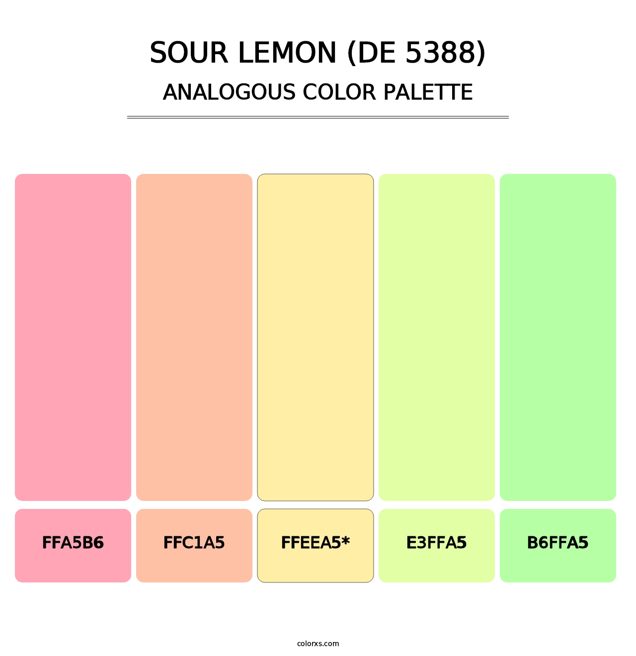 Sour Lemon (DE 5388) - Analogous Color Palette