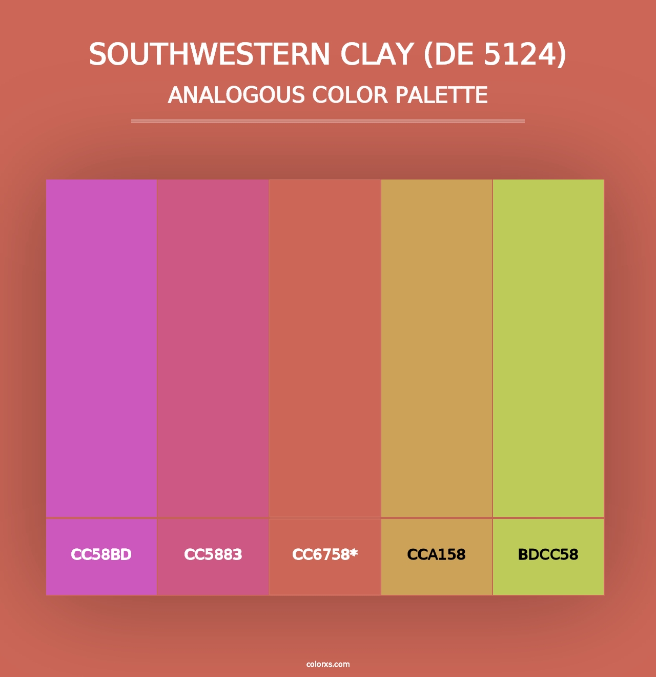 Southwestern Clay (DE 5124) - Analogous Color Palette