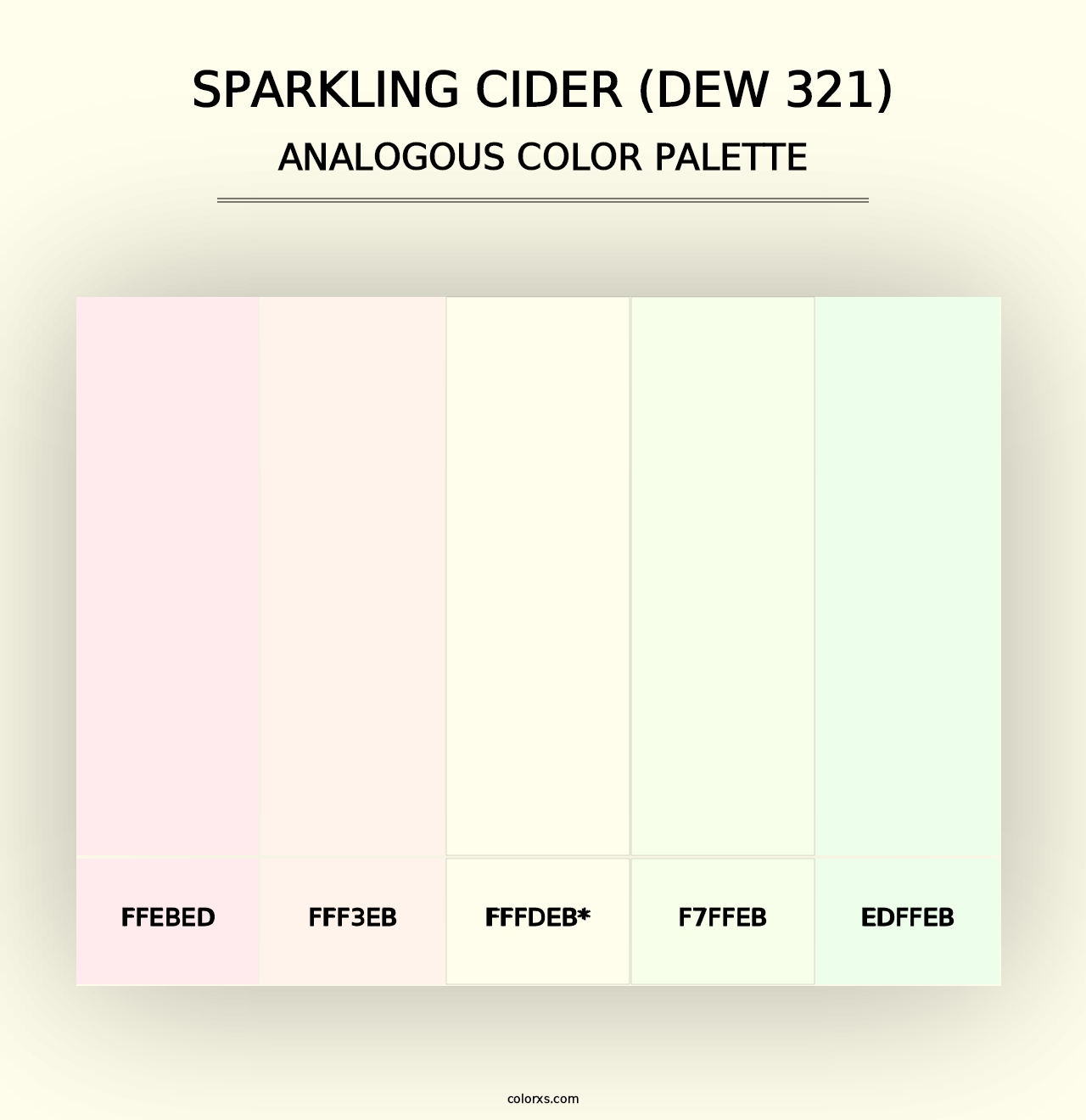 Sparkling Cider (DEW 321) - Analogous Color Palette